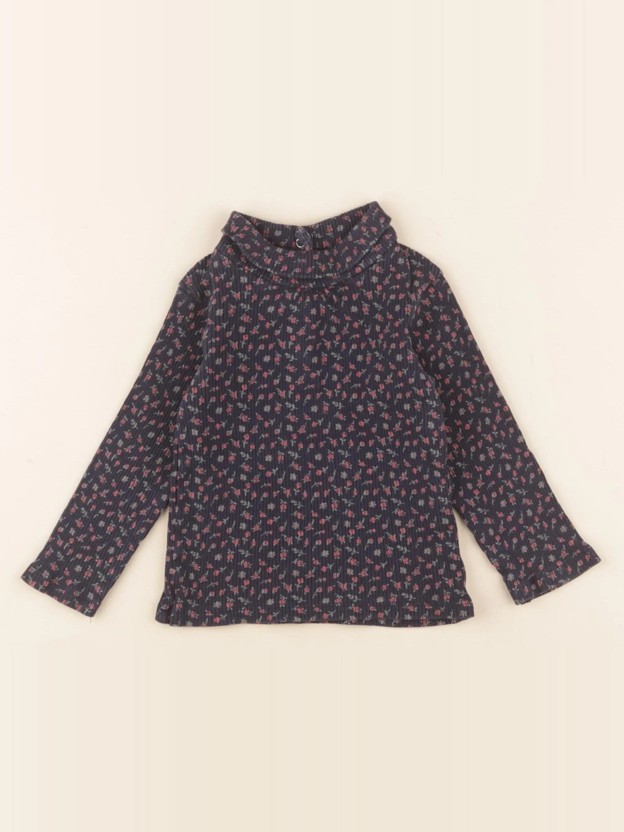 Vertbaudet - sous-pull bleu - 18 mois