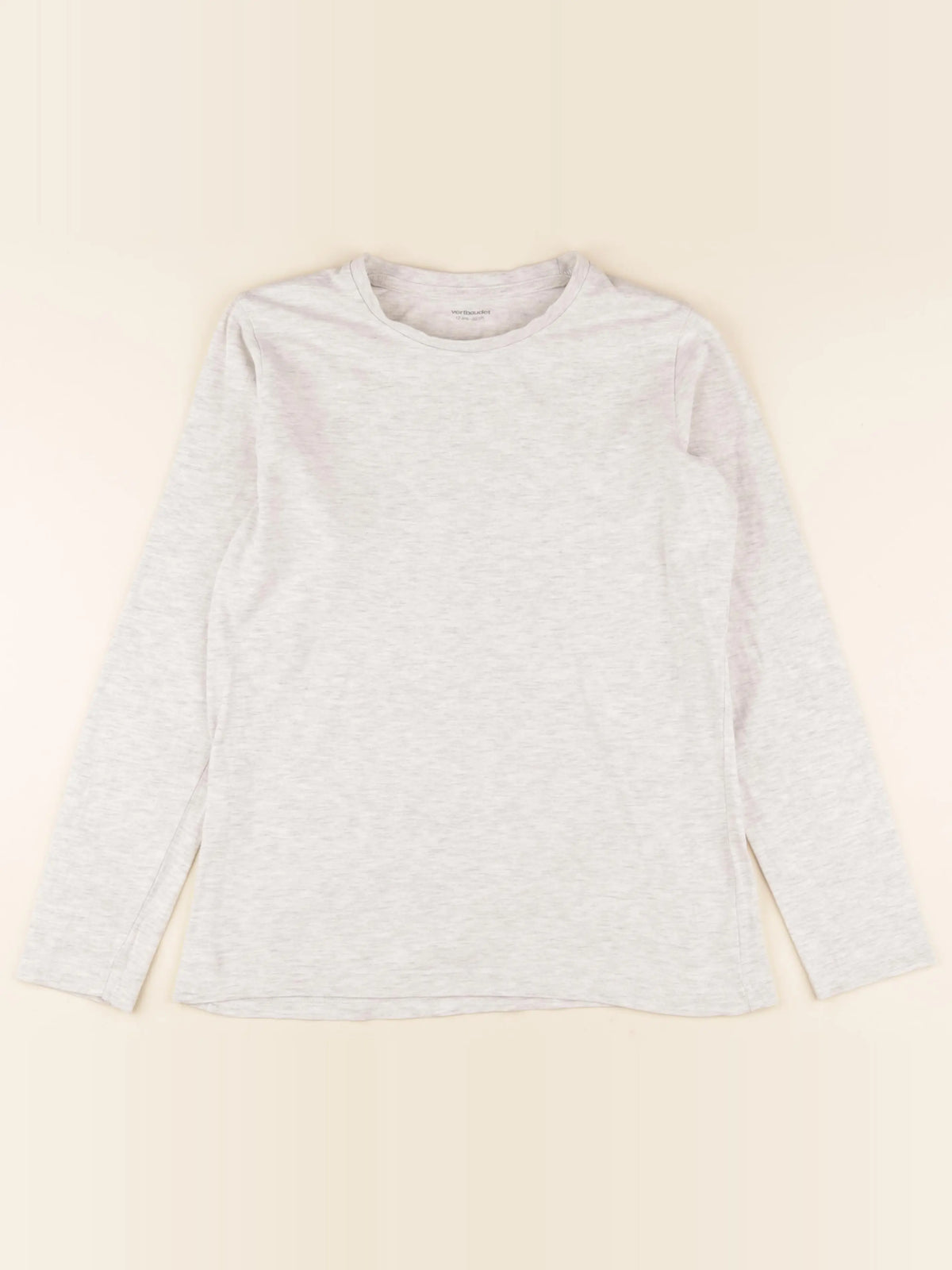 Vertbaudet - tee-shirt beige - 12 ans