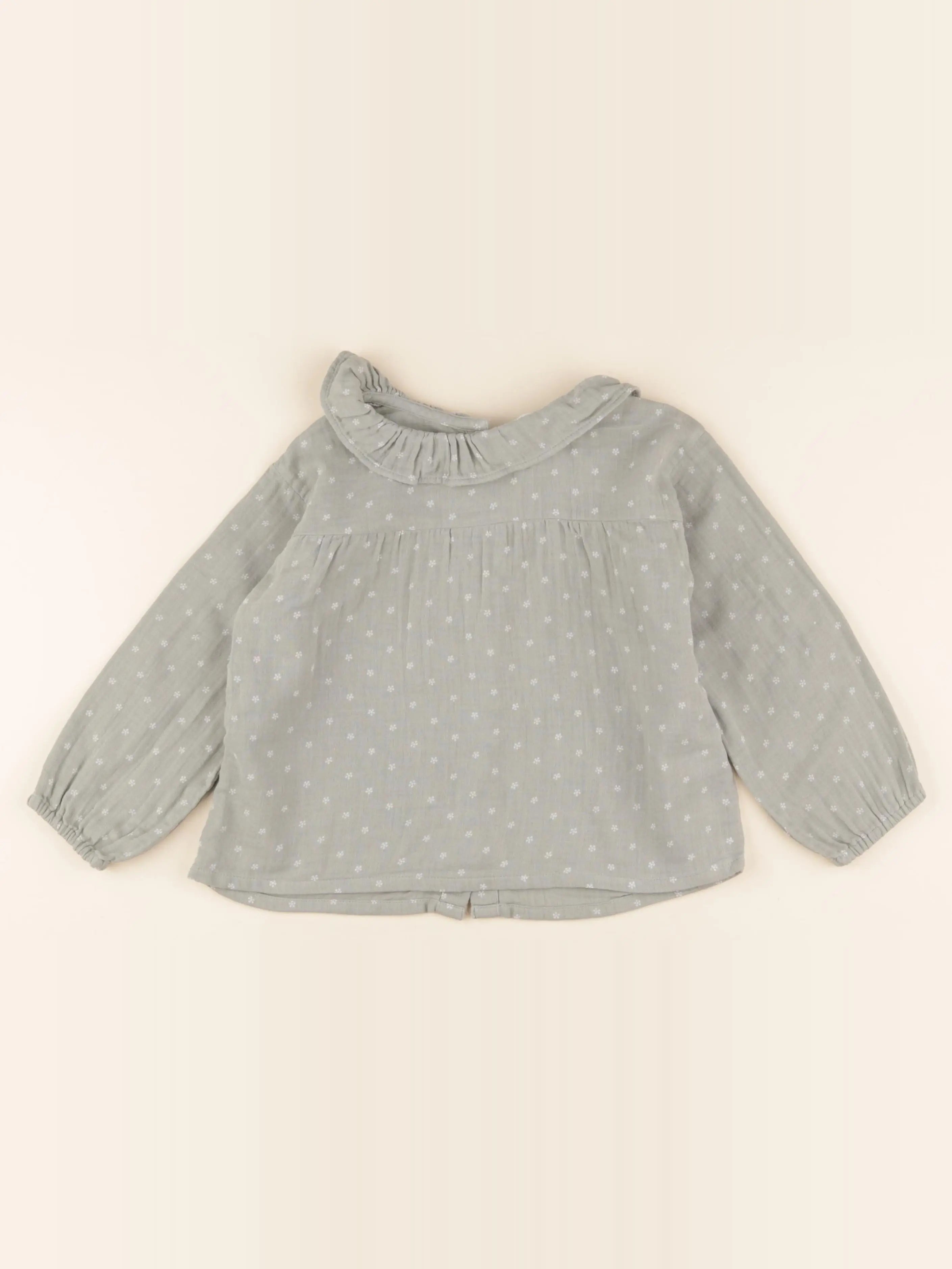 Vertbaudet - blouse bleu - 3 ans