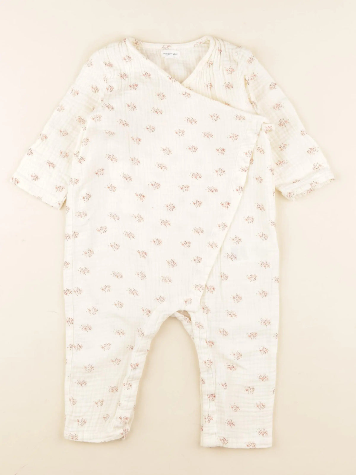 Vertbaudet - combinaison beige - 18 mois
