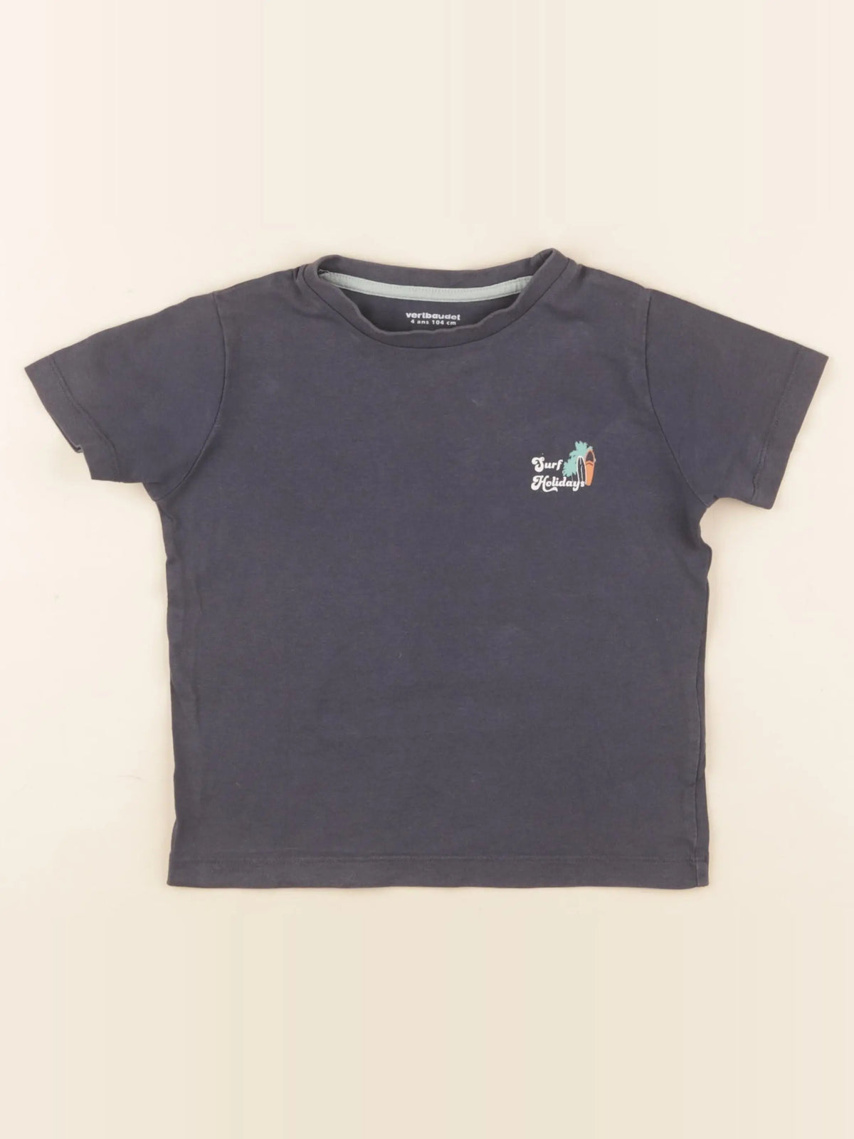 Vertbaudet - tee-shirt gris - 4 ans