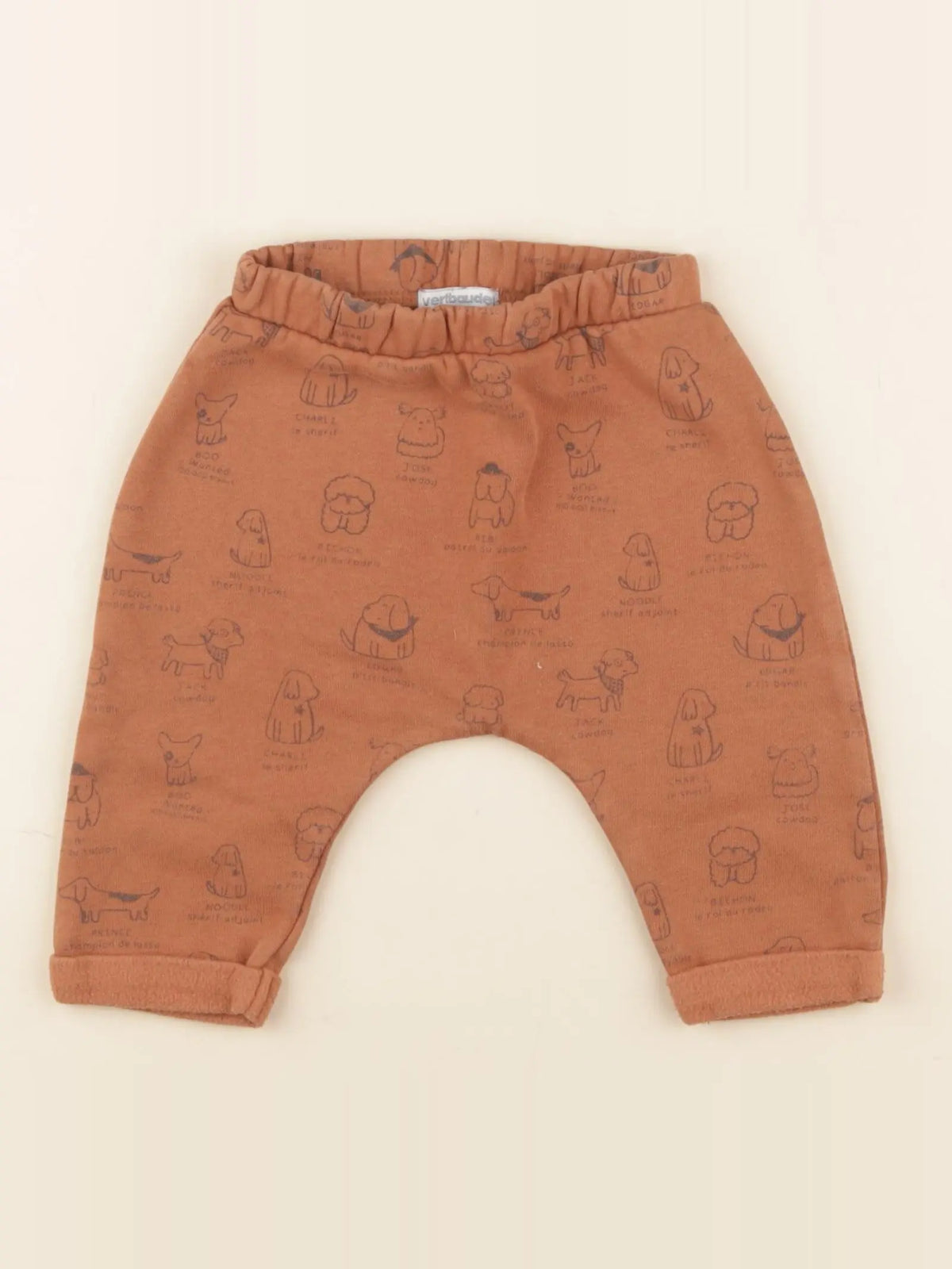 Vertbaudet - jogging marron - 6 mois