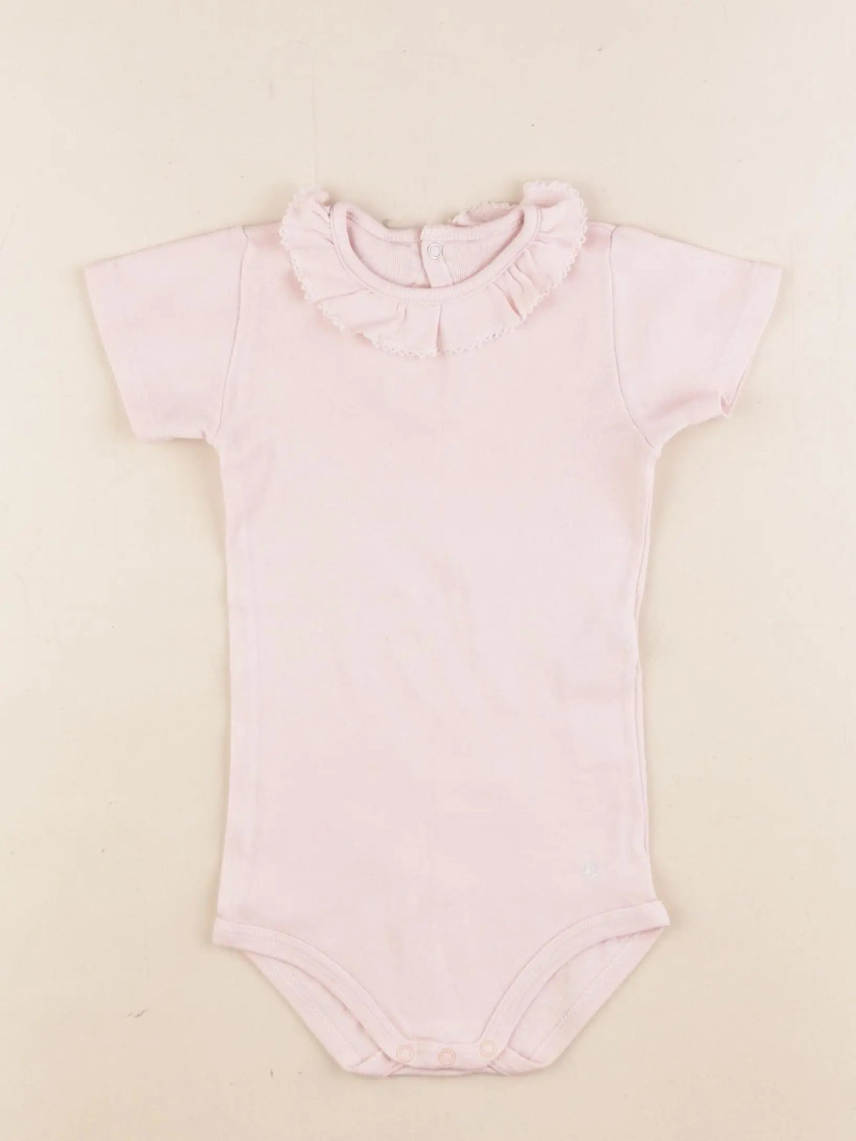 Petit Bateau - body à col rose - 18 mois
