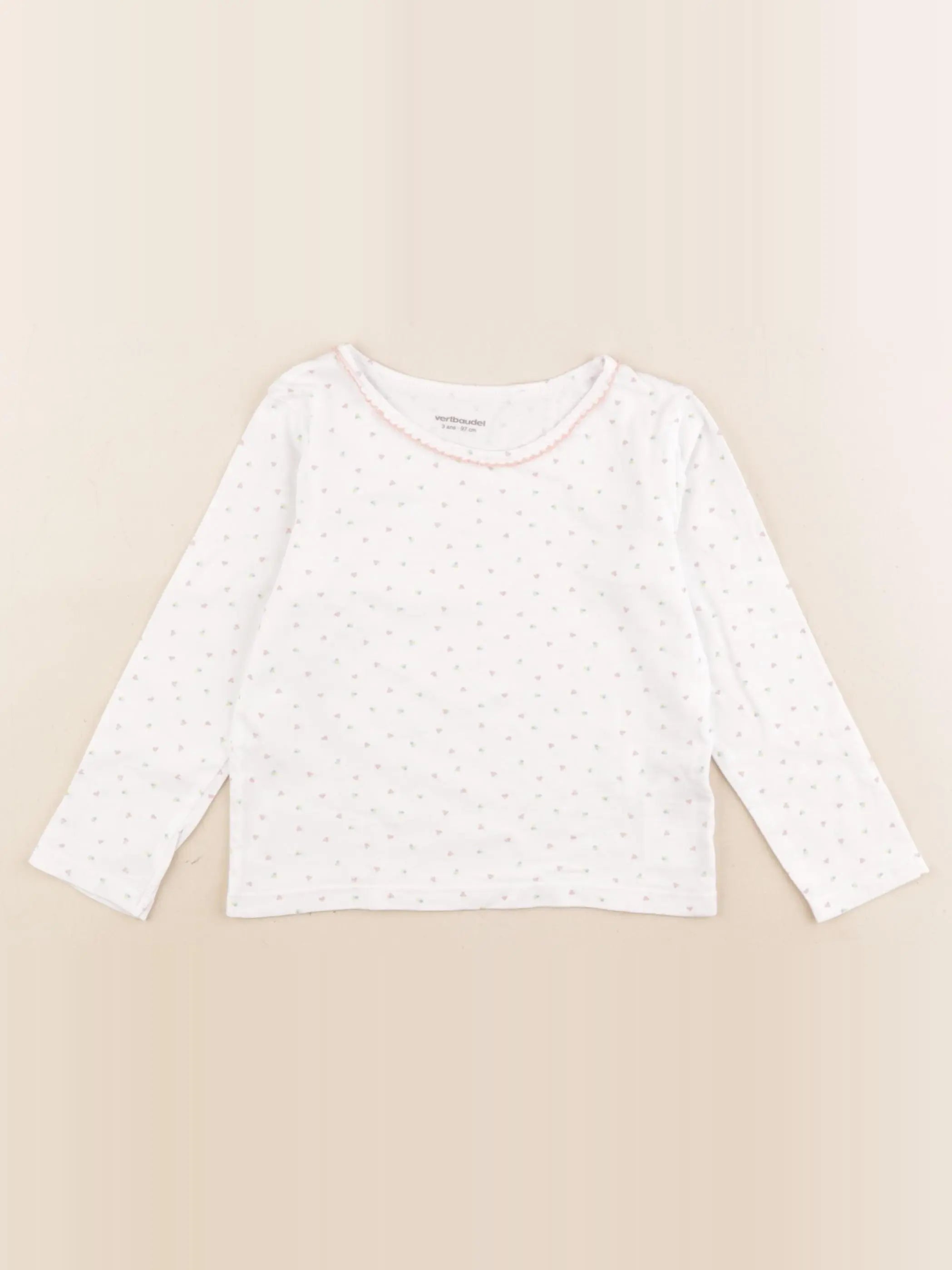 Vertbaudet - maillot de corps blanc - 3 ans