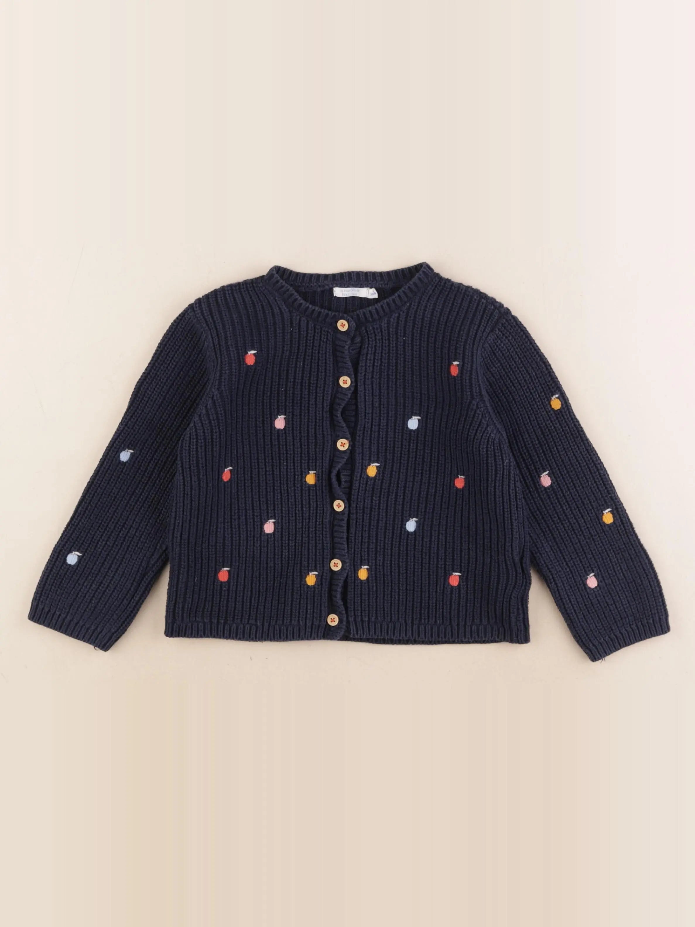 Boutchou - gilet bleu - 36 mois