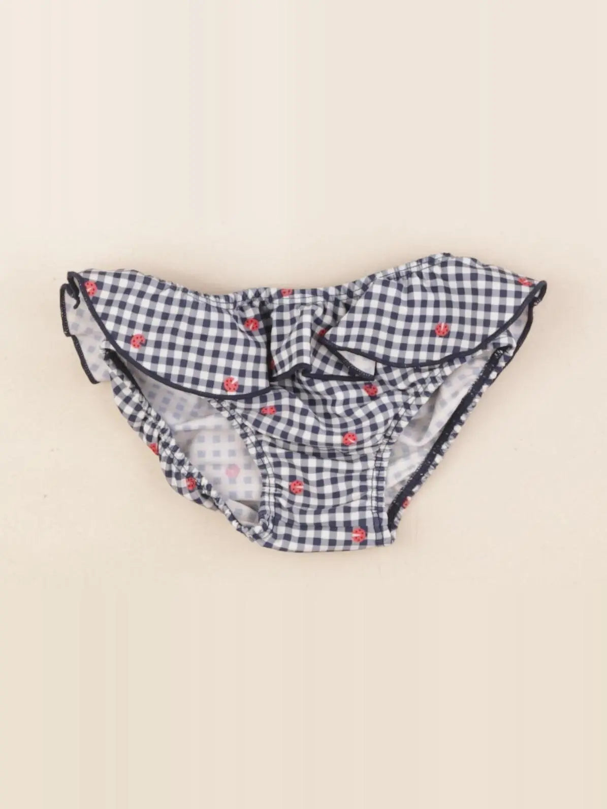Vertbaudet - maillot de bain bleu, blanc - 18 mois
