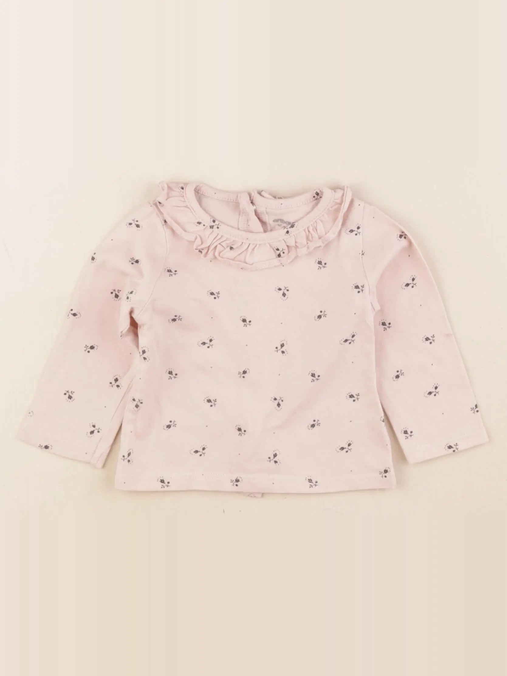 Vertbaudet - tee-shirt rose - 6 mois