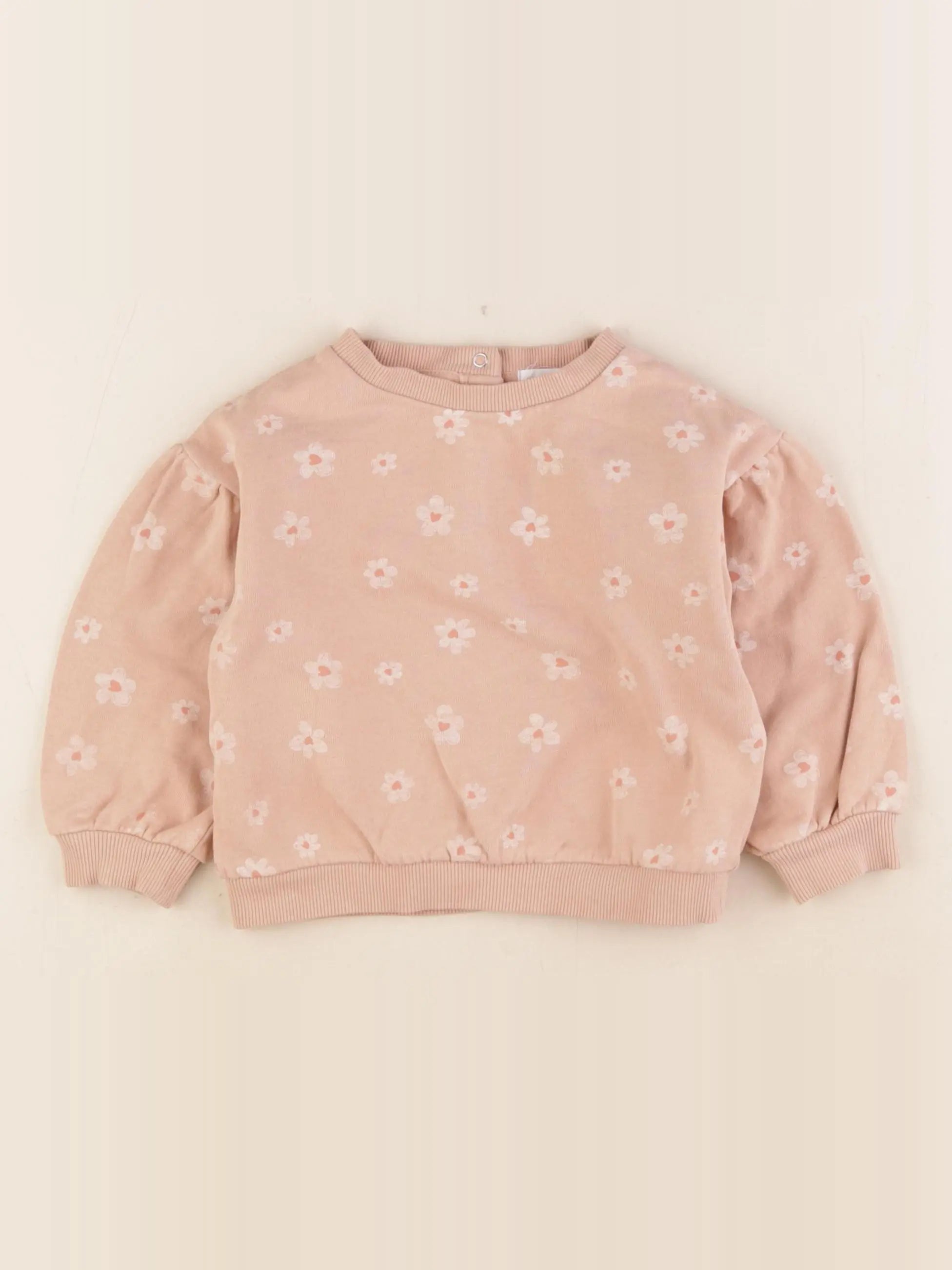Vertbaudet - sweat marron - 18 mois