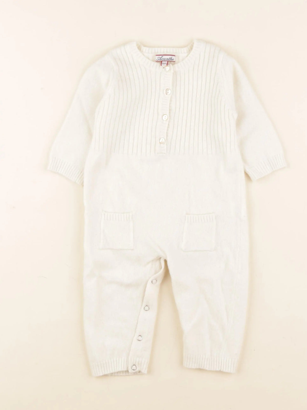 Acanthe - combinaison beige - 6 mois