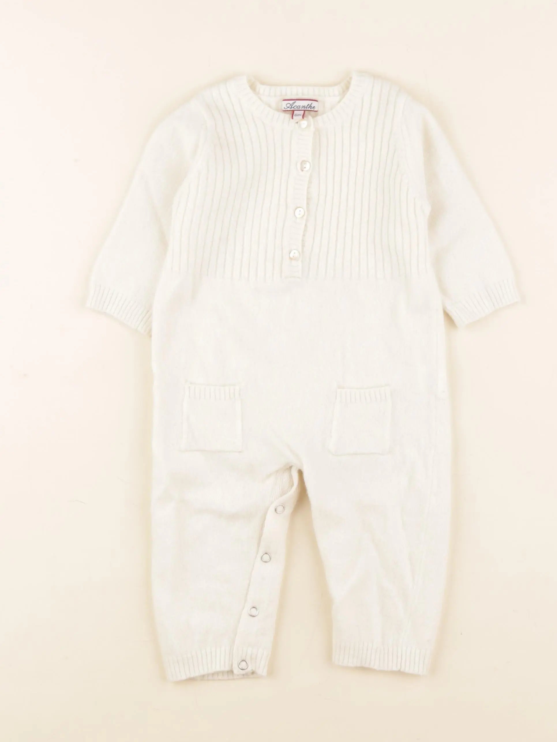 Acanthe - combinaison beige - 6 mois