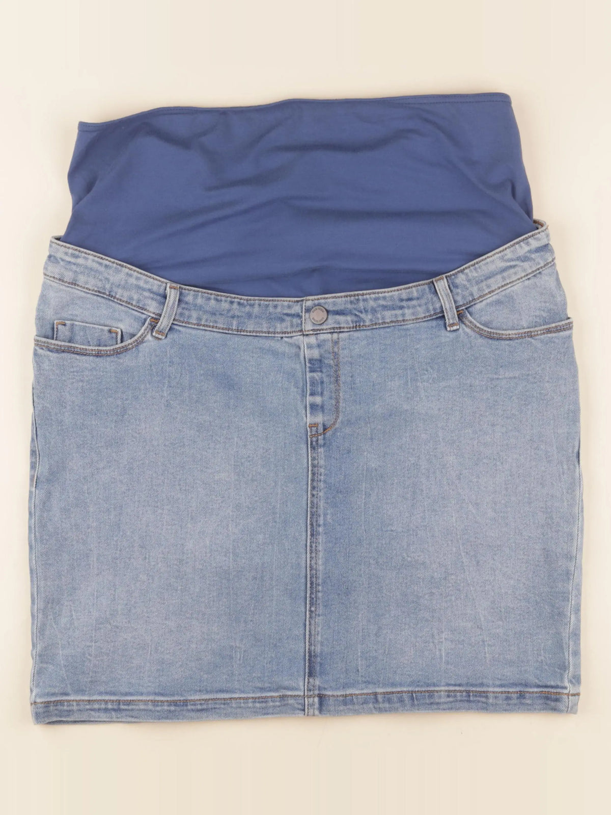 Kiabi - jupe grossesse bleu - 44