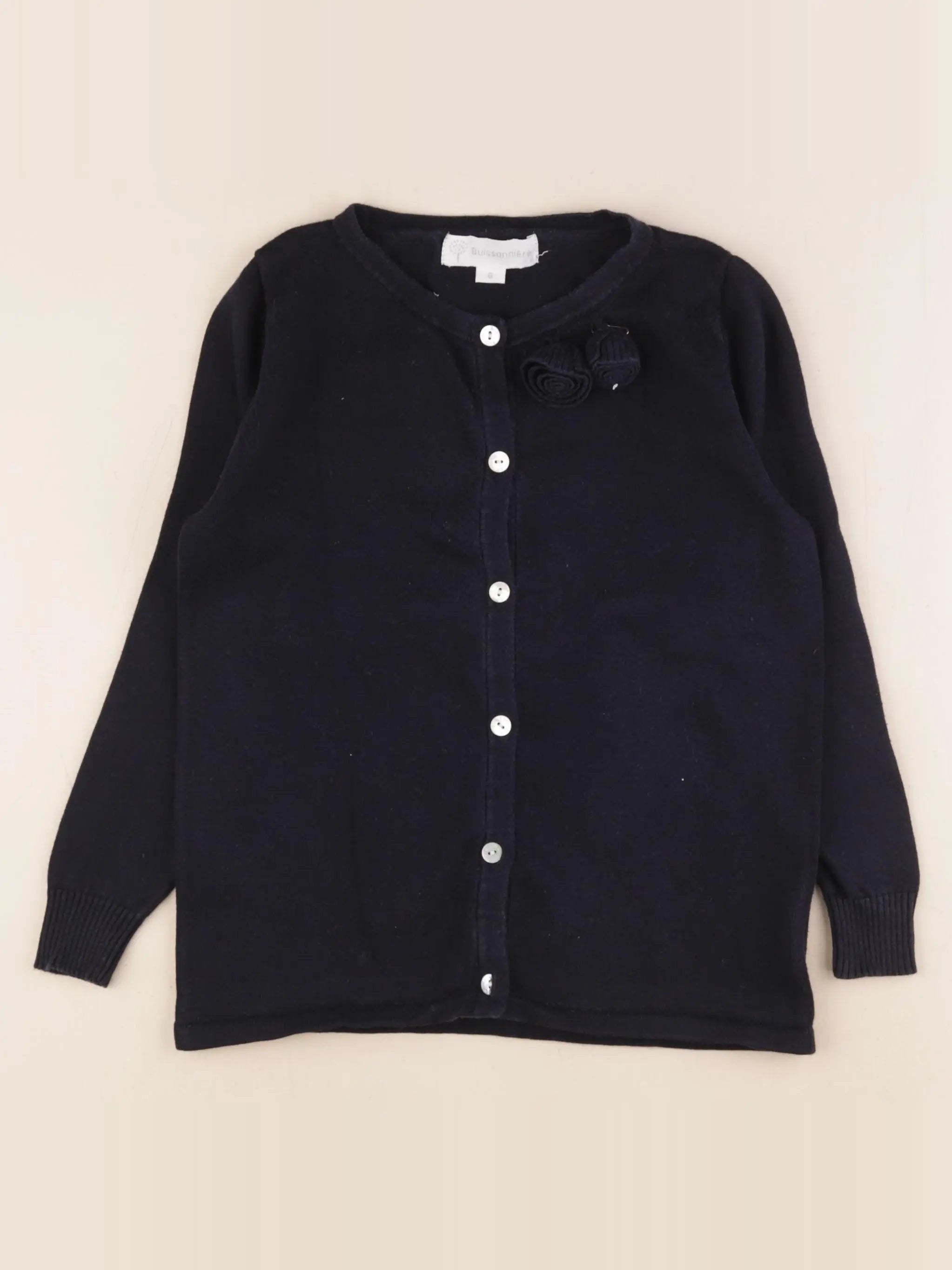 Buissonnière - gilet bleu - 8 ans
