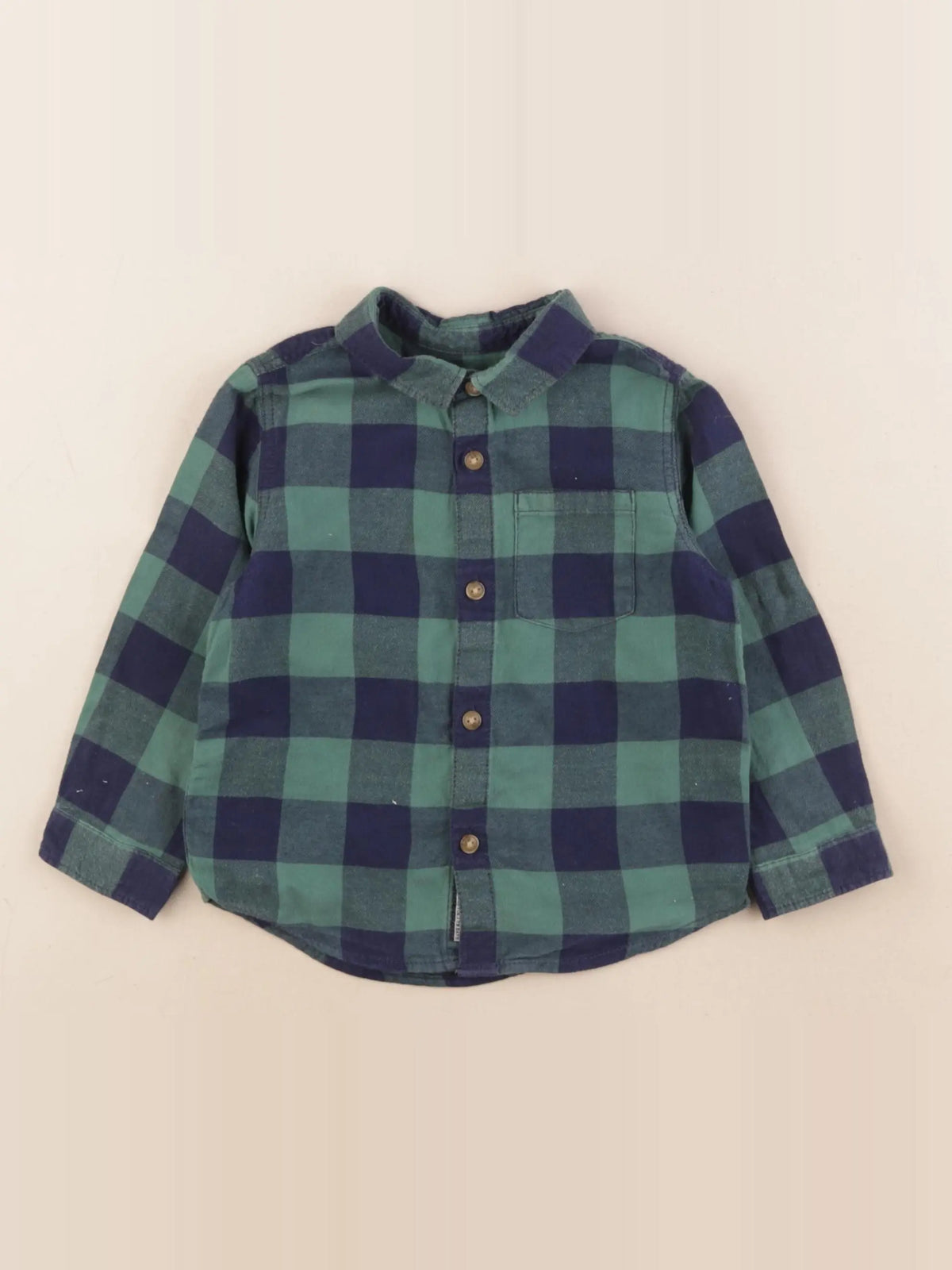 Zara - chemise bleu, vert - 18/24 mois