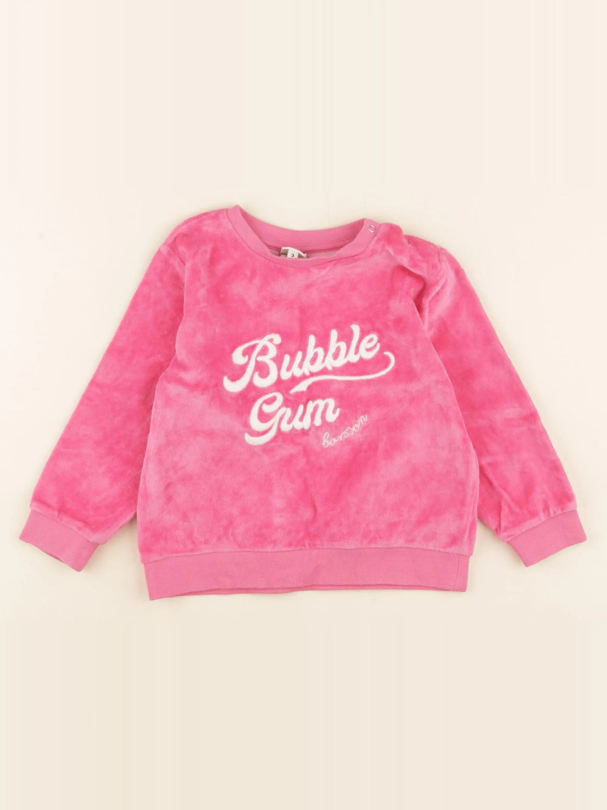 Bonton - pull rose - 3 ans