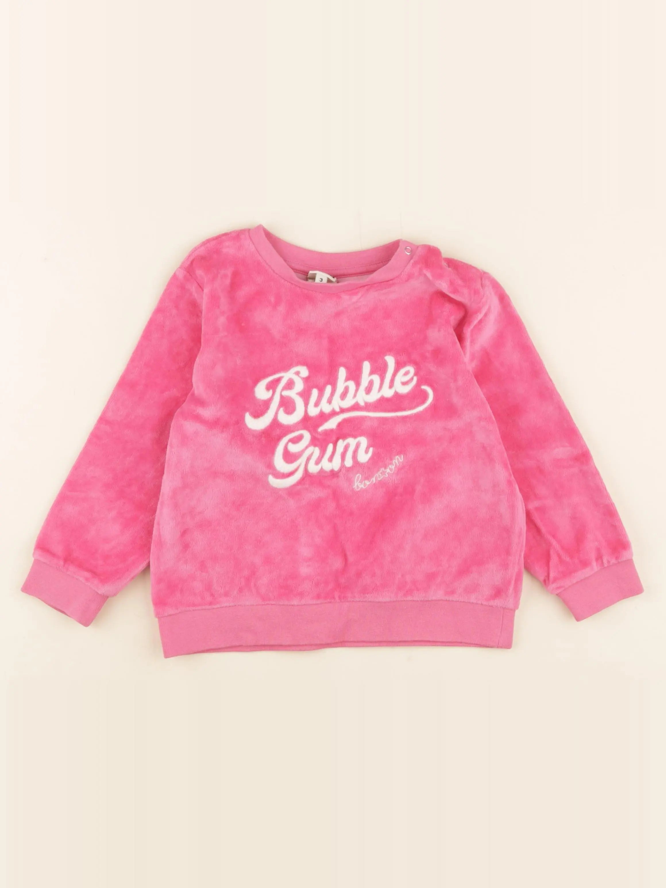 Bonton - pull rose - 3 ans