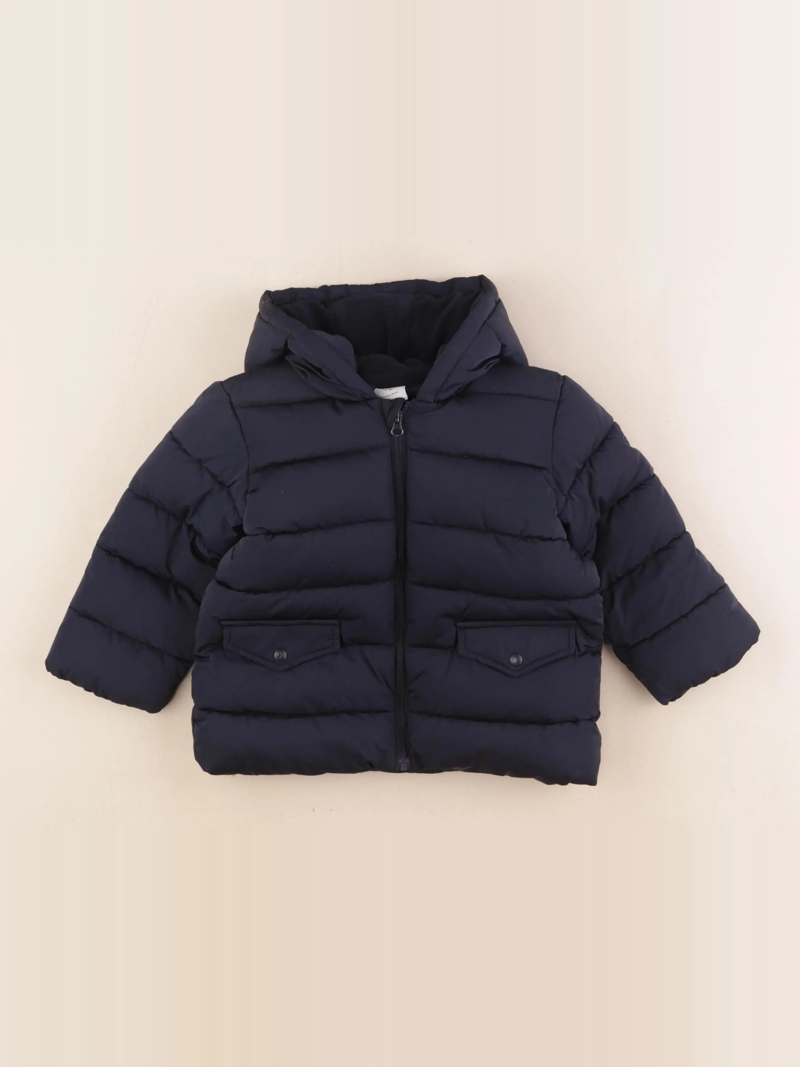 Petit Bateau - doudoune bleu - 18 mois