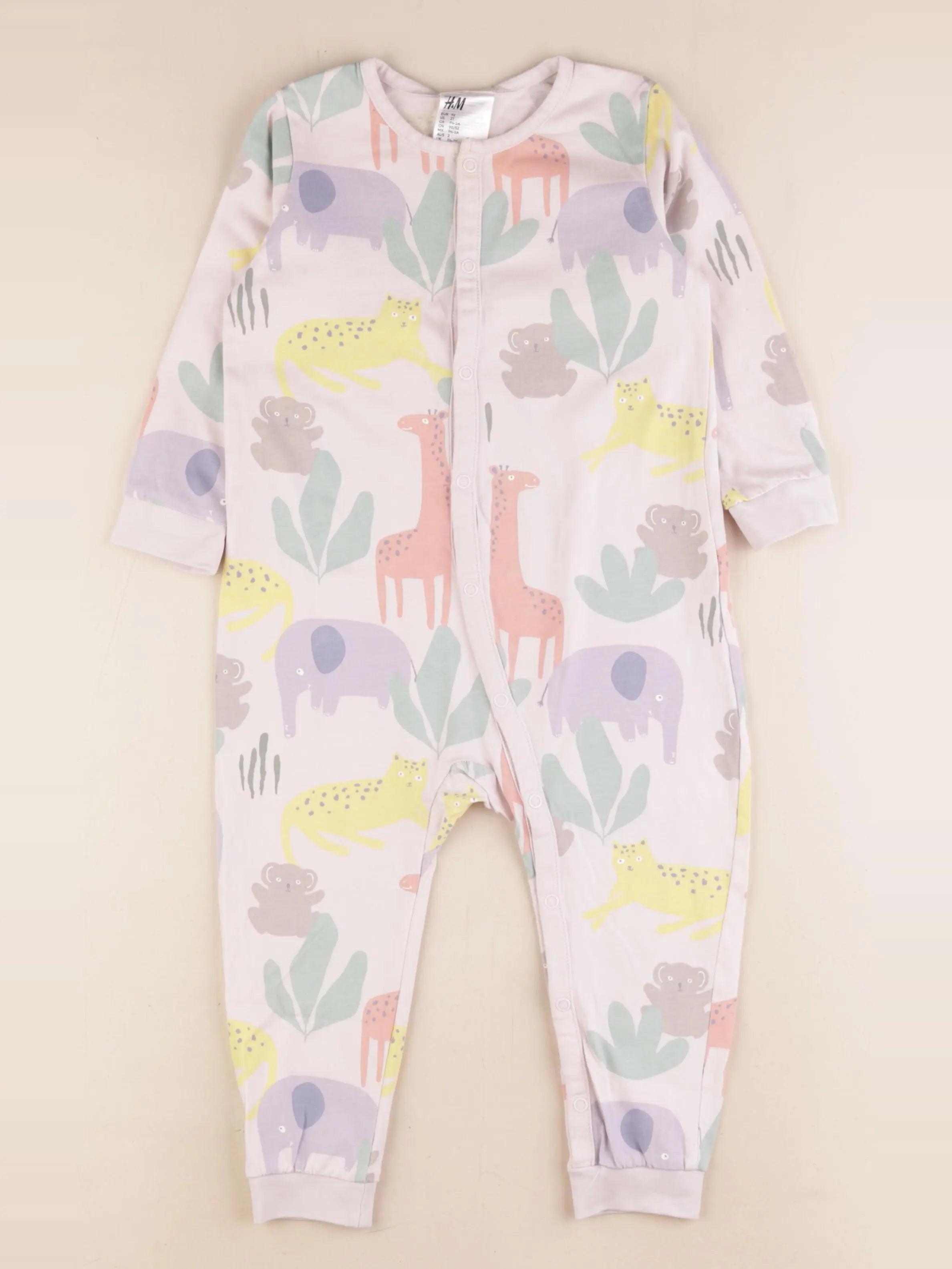 H&M - pyjama coton multicolore - 2 ans
