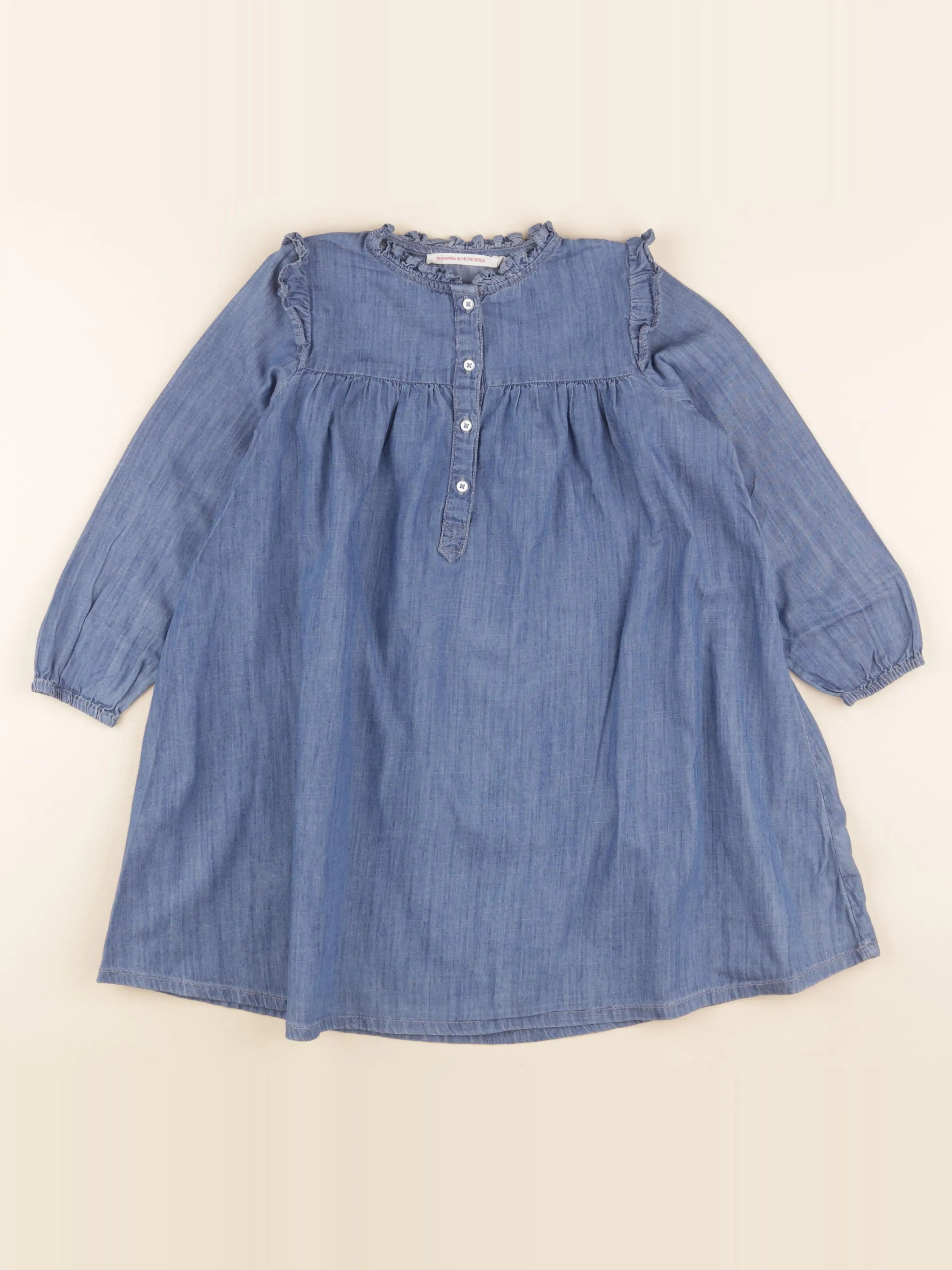 Monoprix - robe bleu - 5 ans
