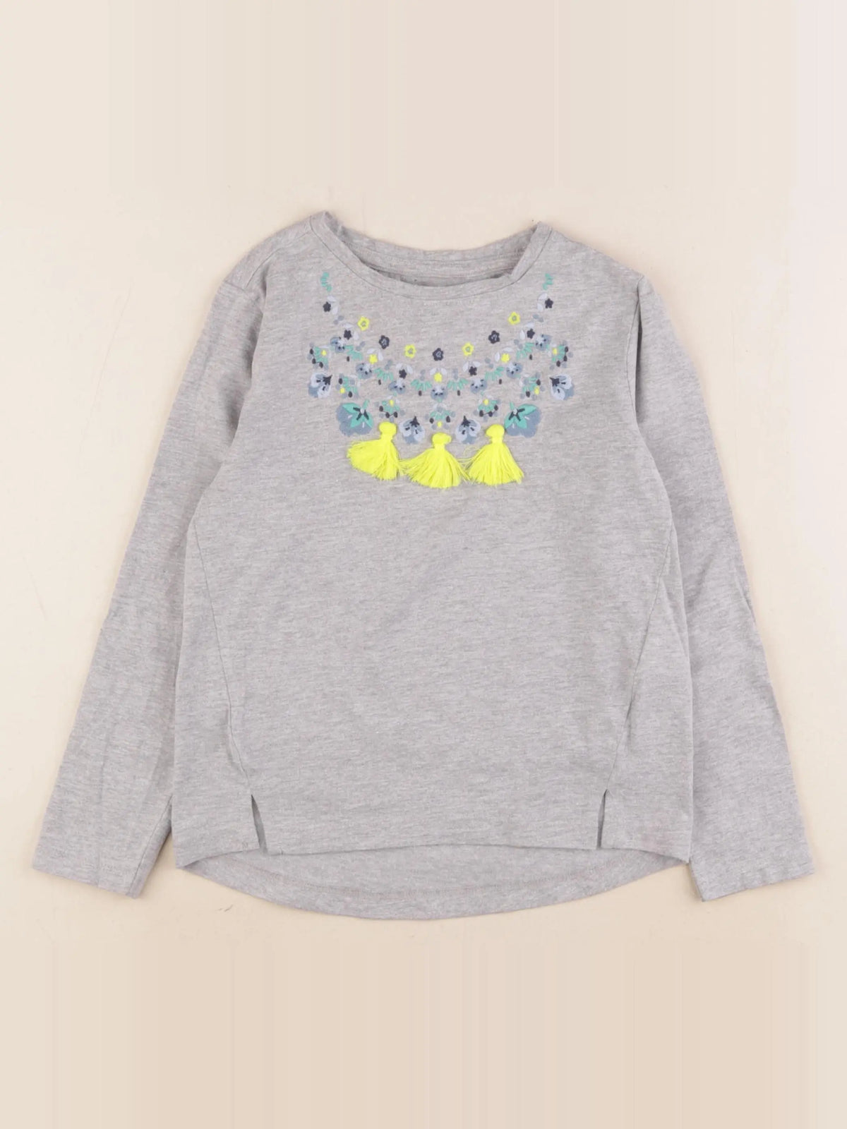 Vertbaudet - tee-shirt gris - 6 ans