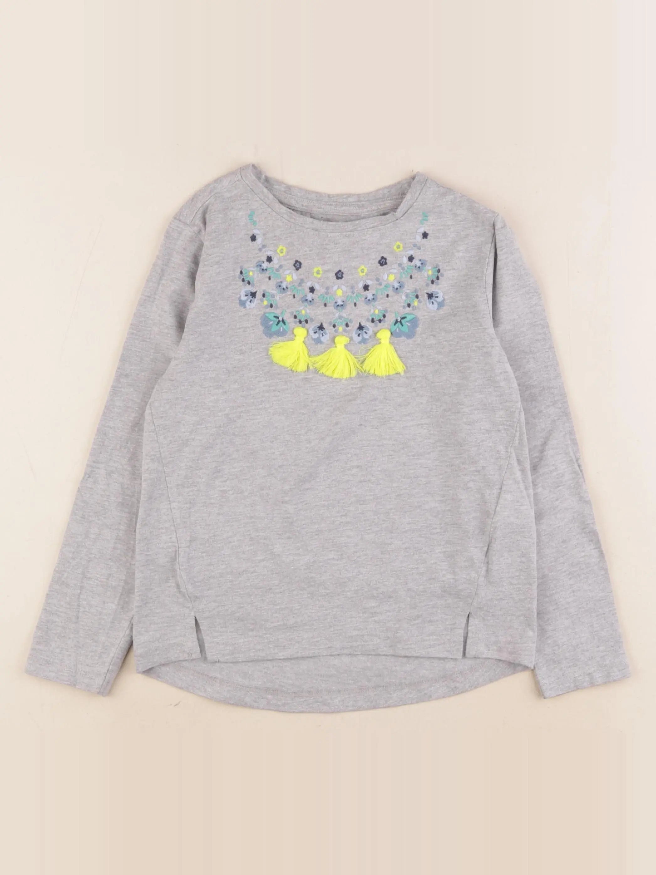 Vertbaudet - tee-shirt gris - 6 ans