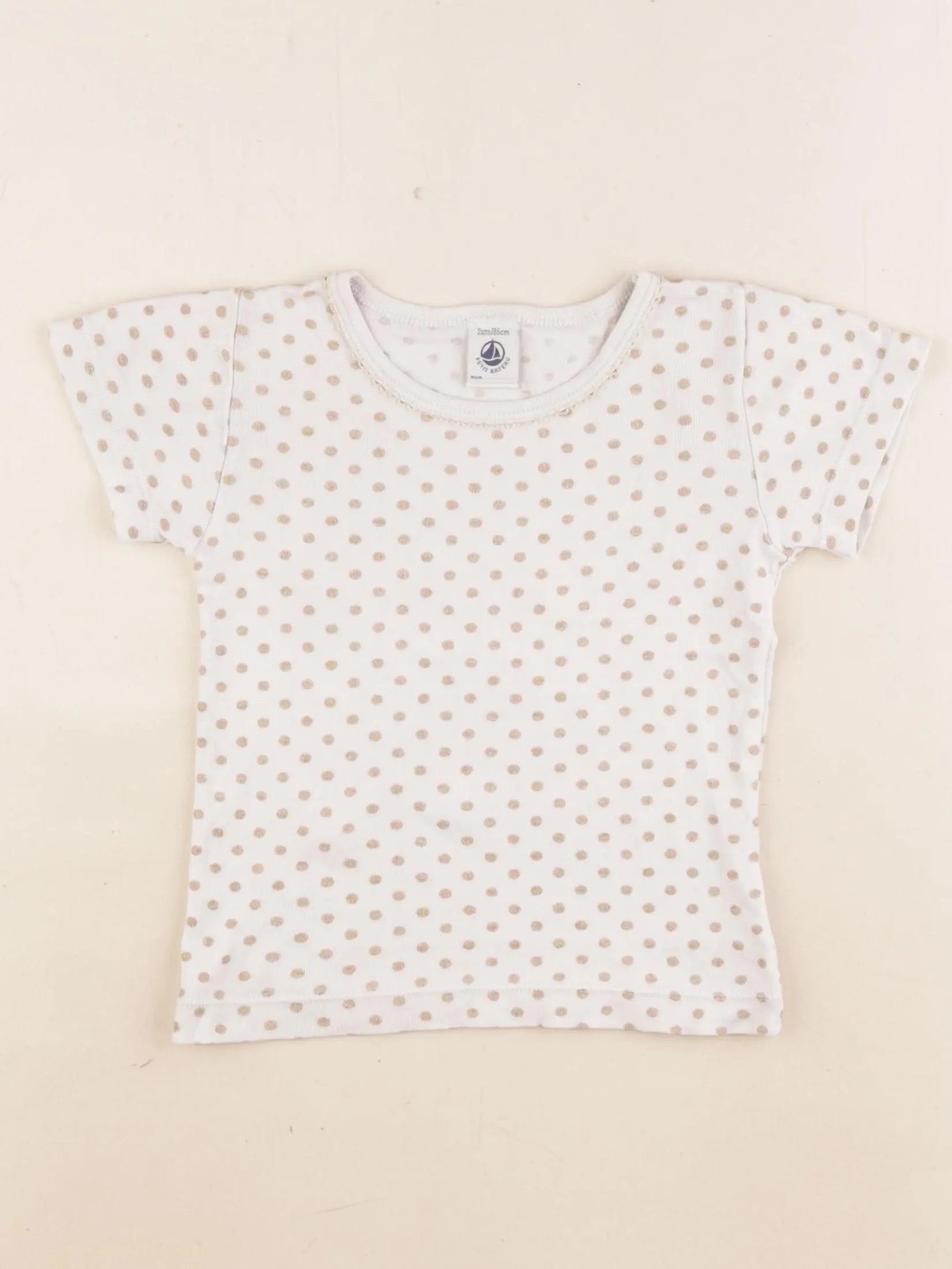 Petit Bateau - maillot de corps beige, or - 2 ans