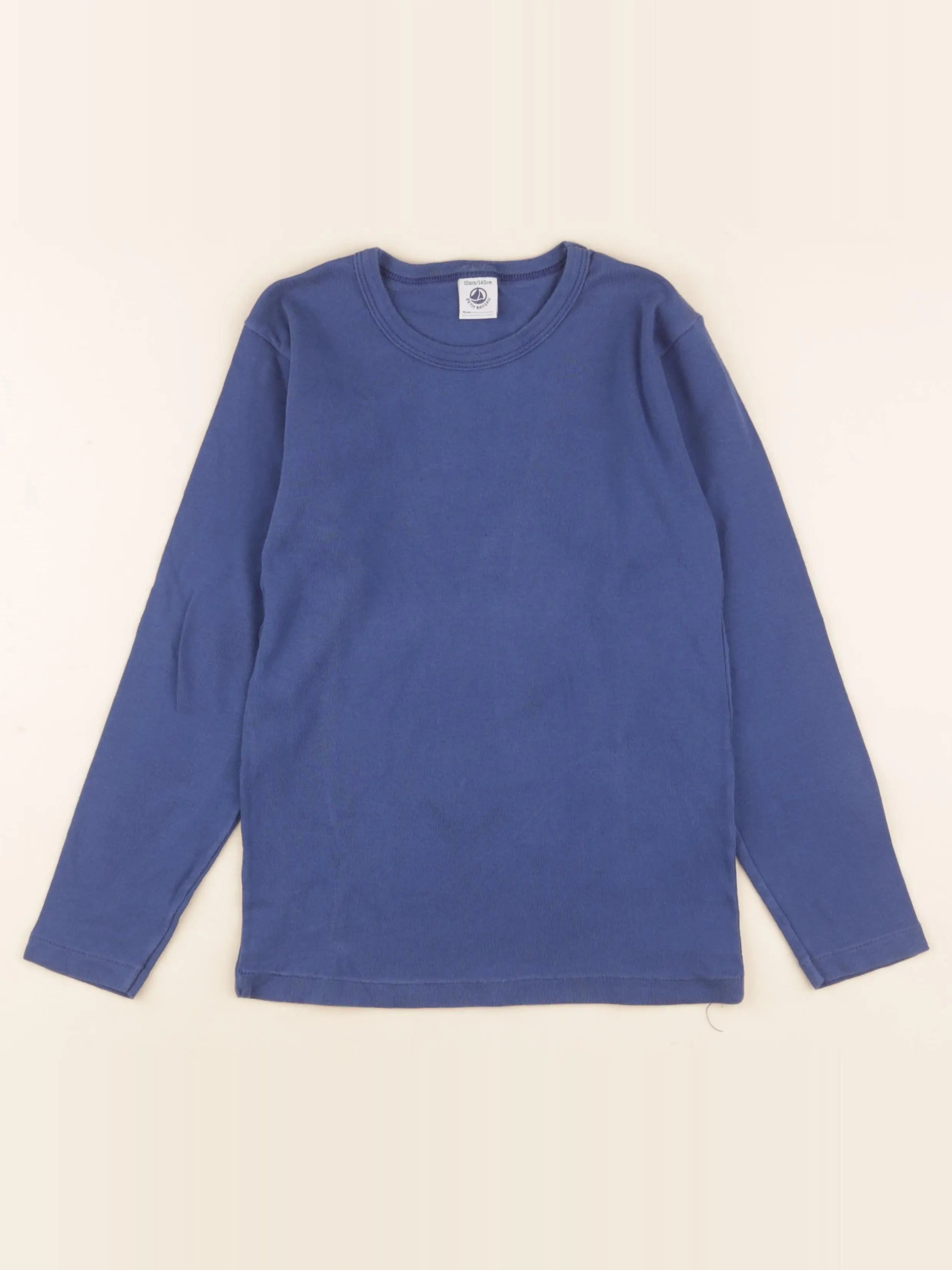 Petit Bateau - maillot de corps bleu - 10 ans