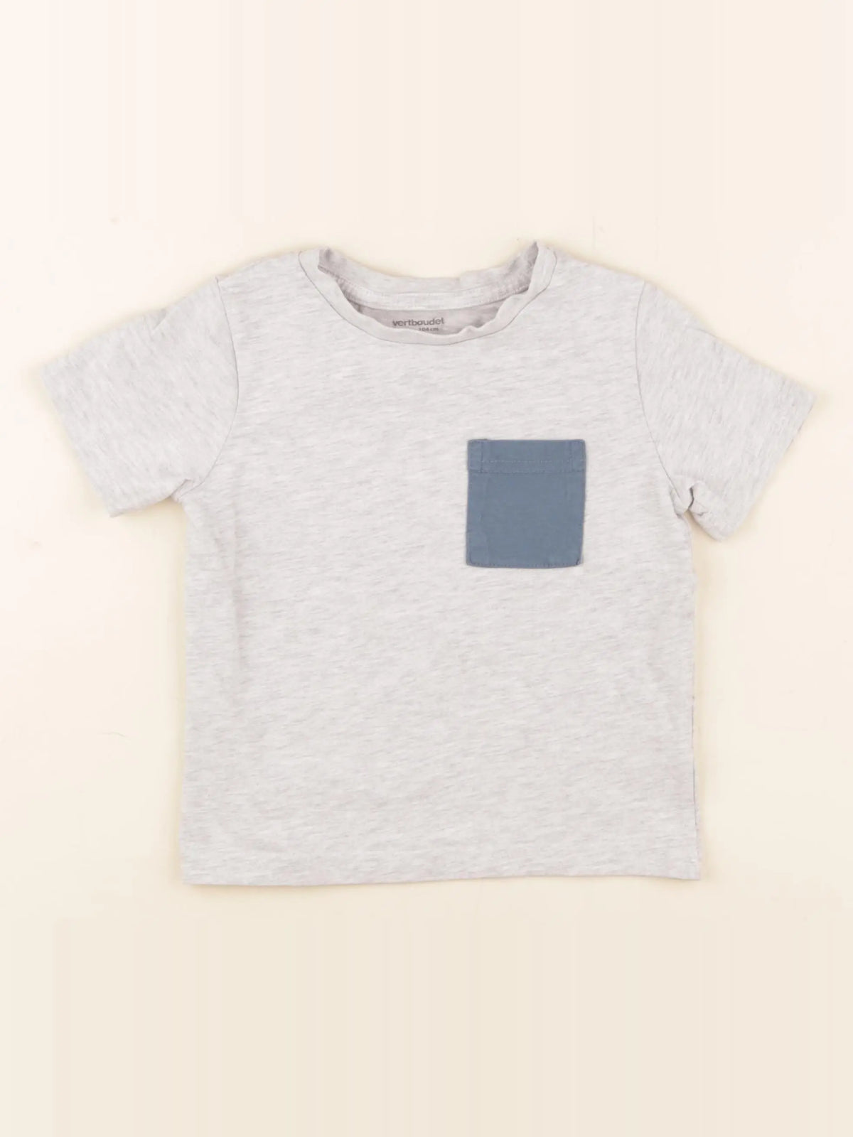 Vertbaudet - tee-shirt gris - 4 ans