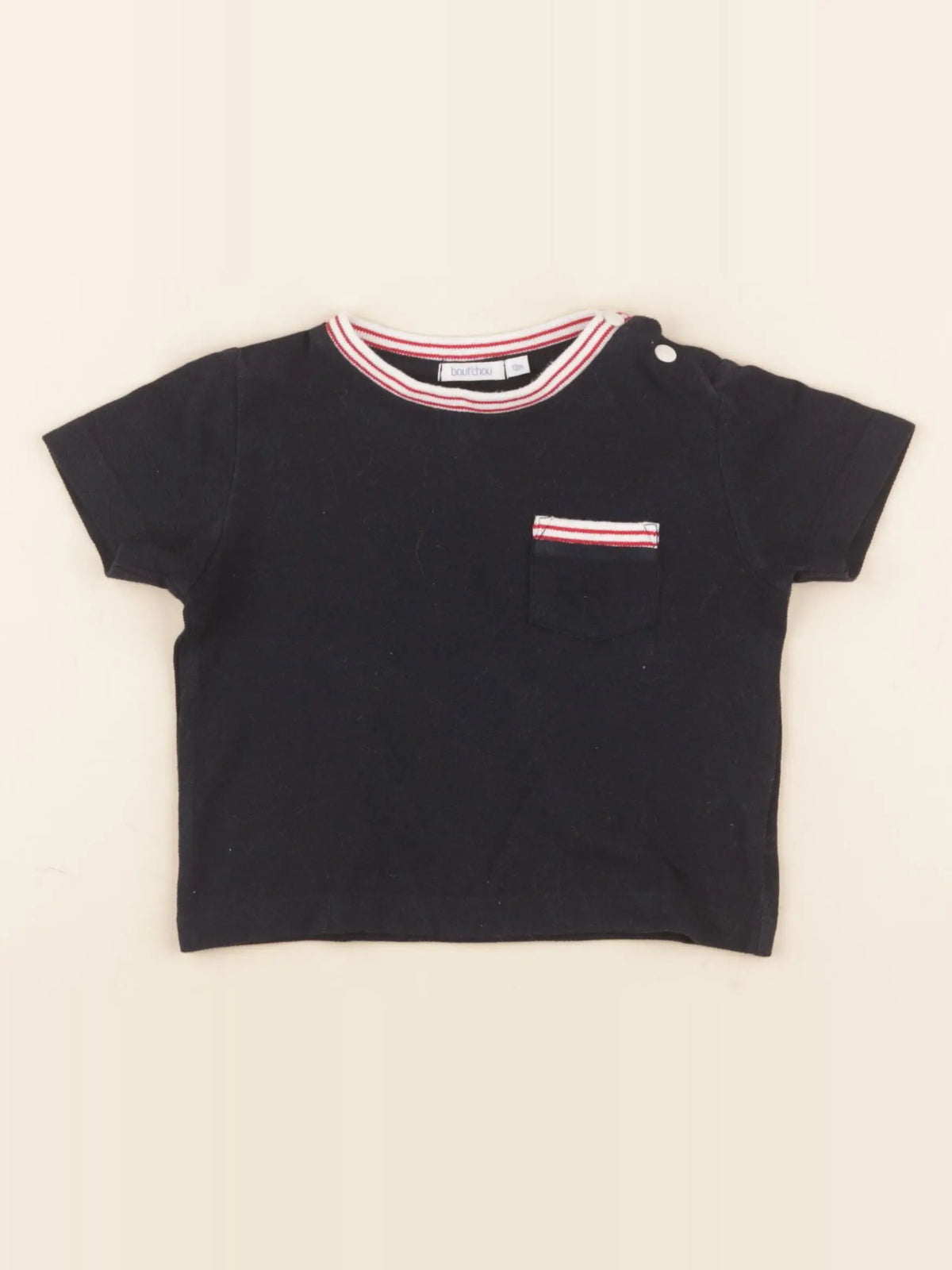 Boutchou - tee-shirt bleu - 1 an