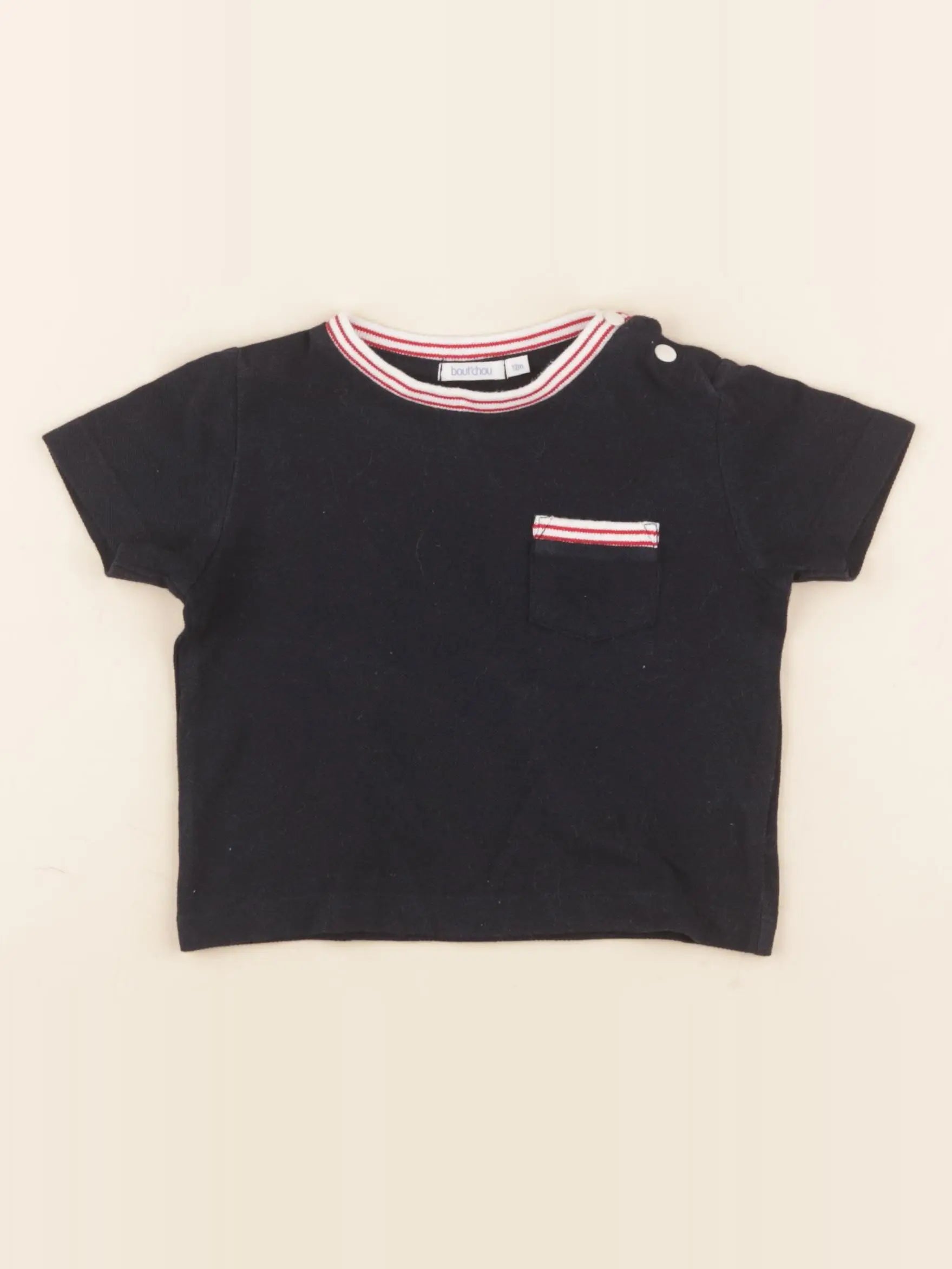 Boutchou - tee-shirt bleu - 1 an