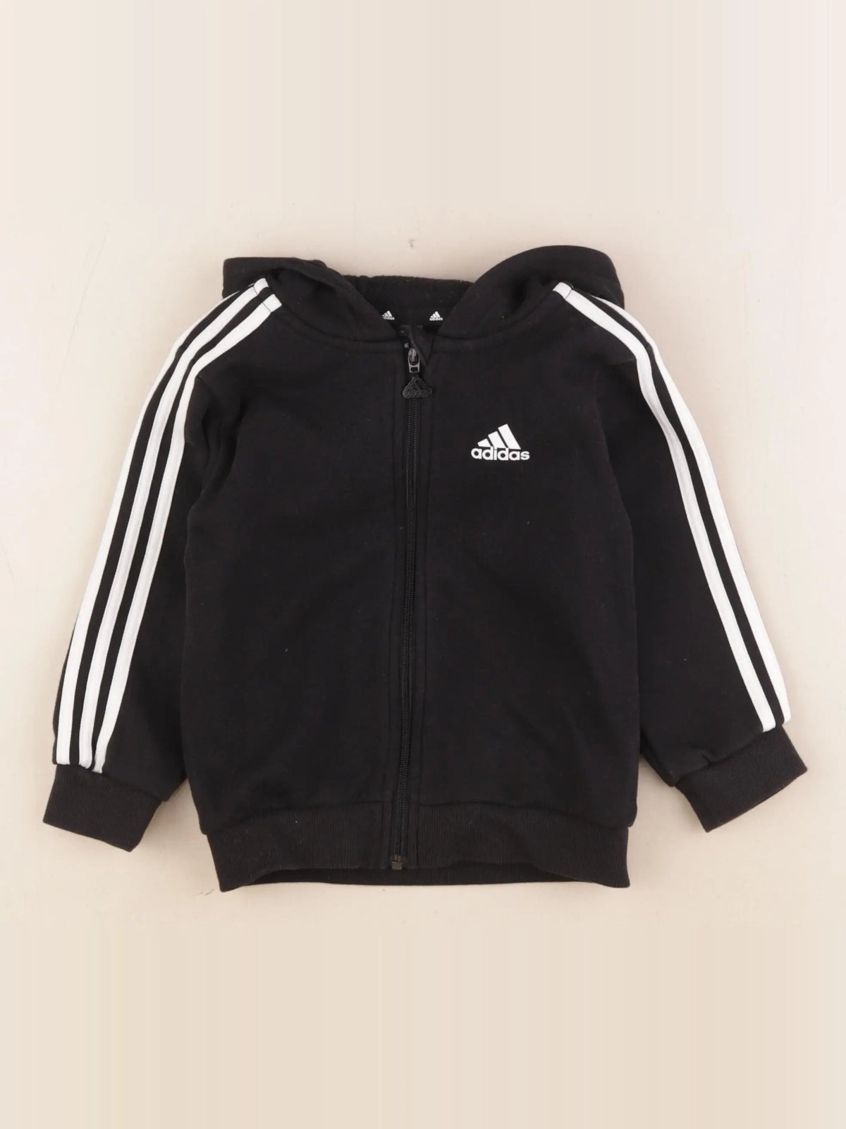 Adidas - sweat noir - 18/24 mois
