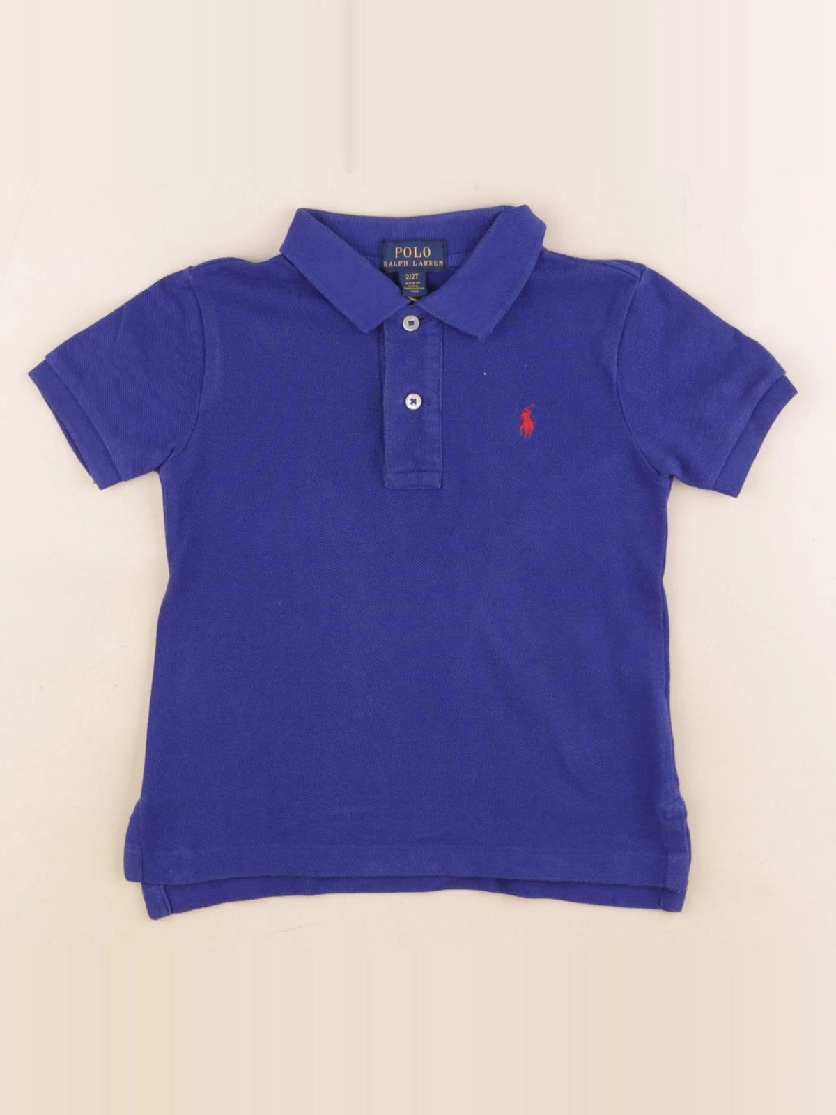 Ralph Lauren - polo bleu - 2 ans