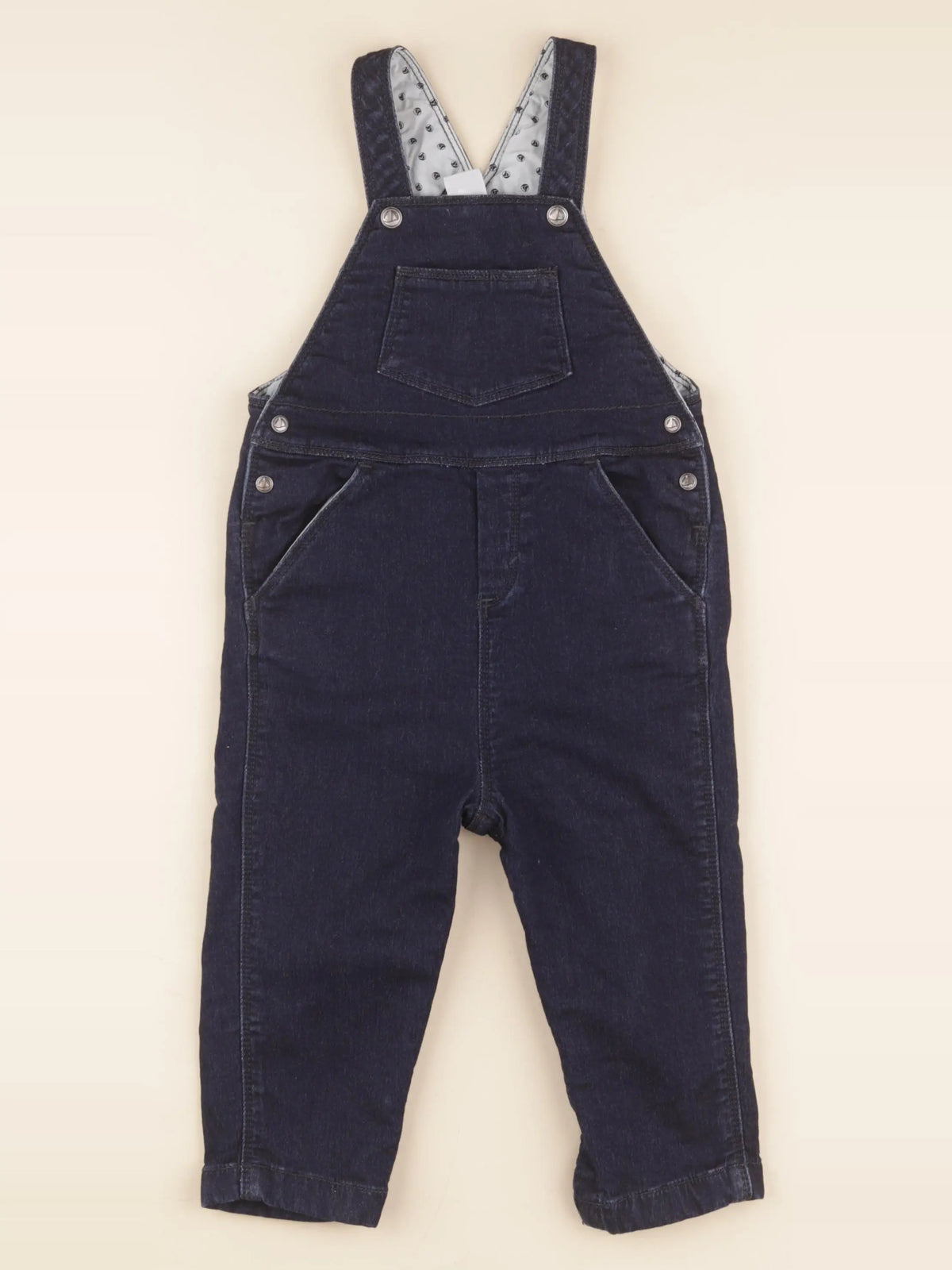 Petit Bateau - salopette bleu - 18 mois