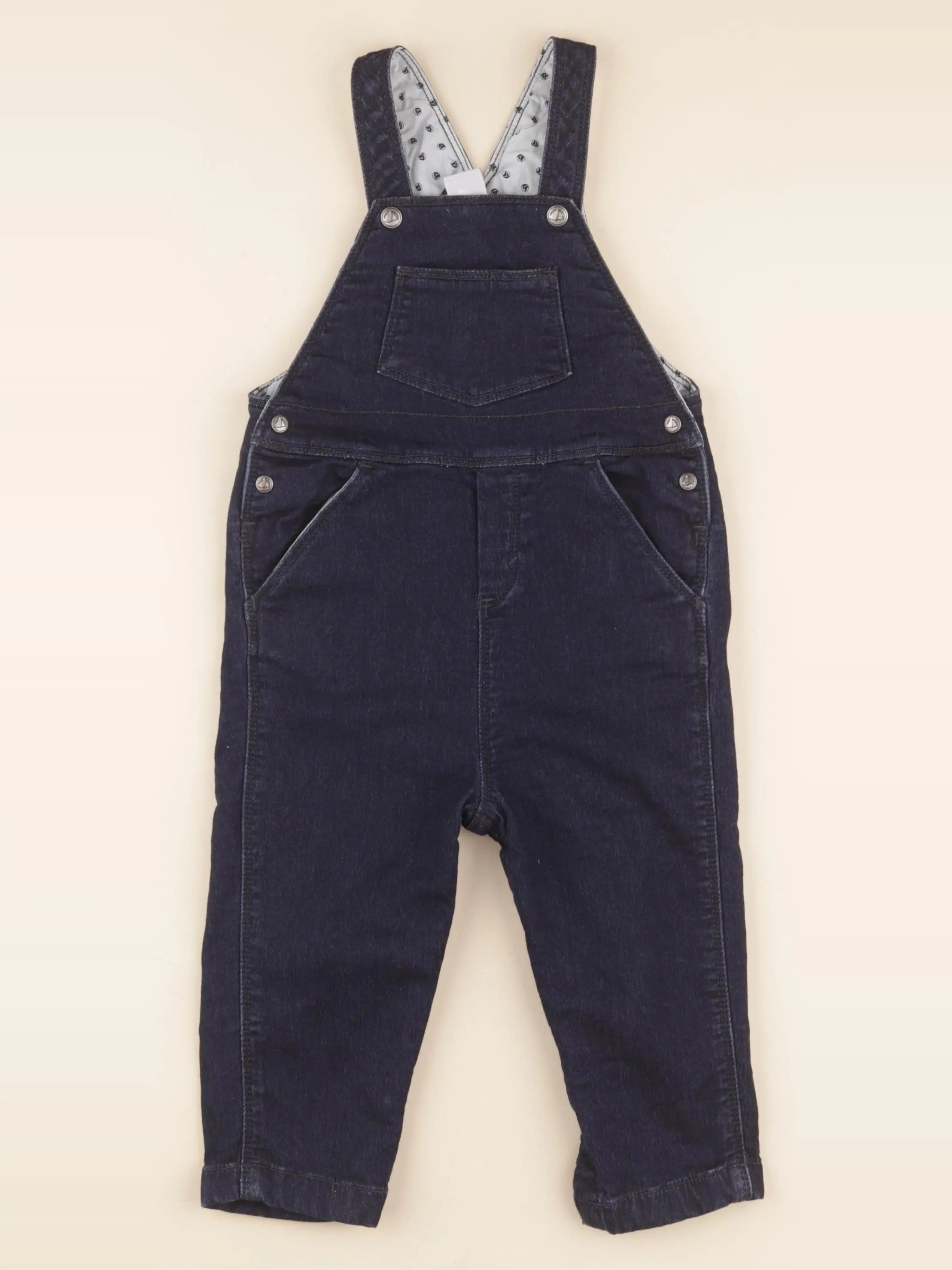 Petit Bateau - salopette bleu - 18 mois