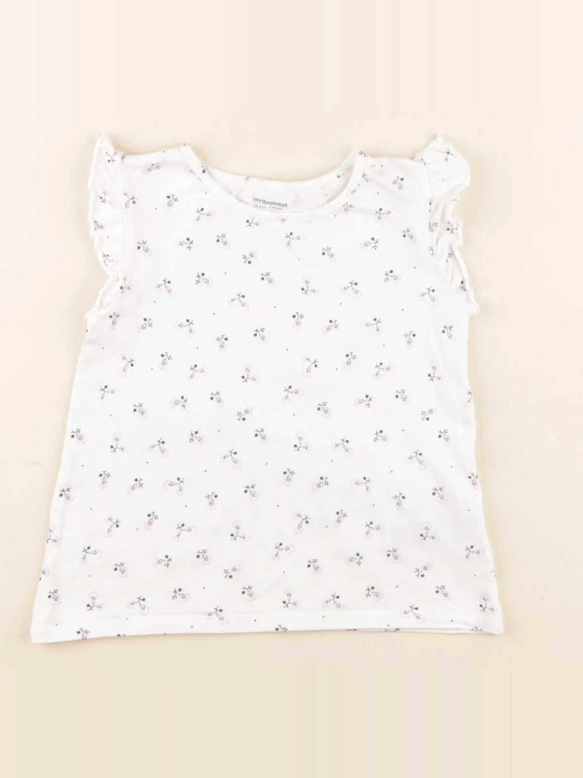 Vertbaudet - tee-shirt blanc - 5 ans
