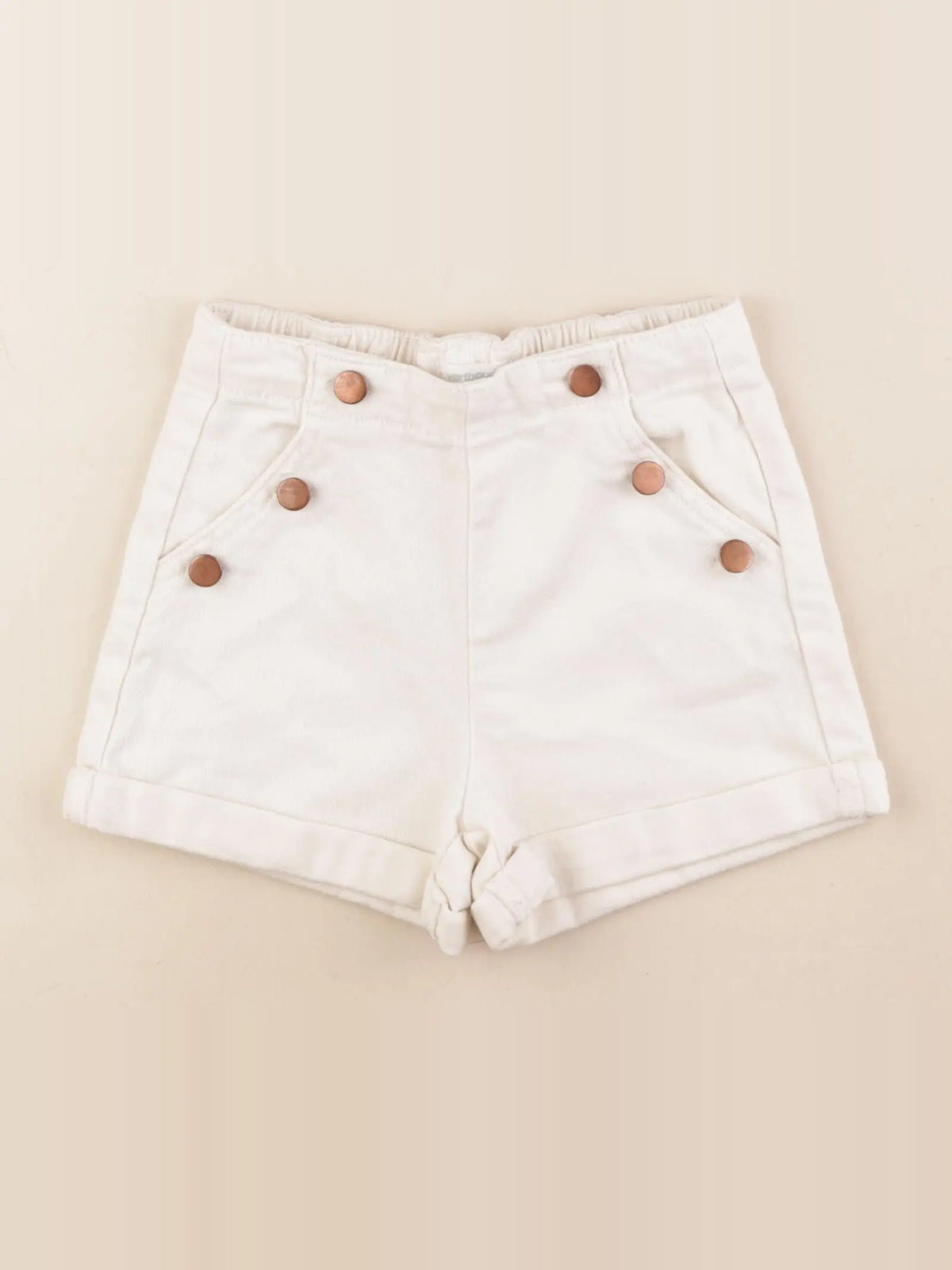 Vertbaudet - short beige - 5 ans