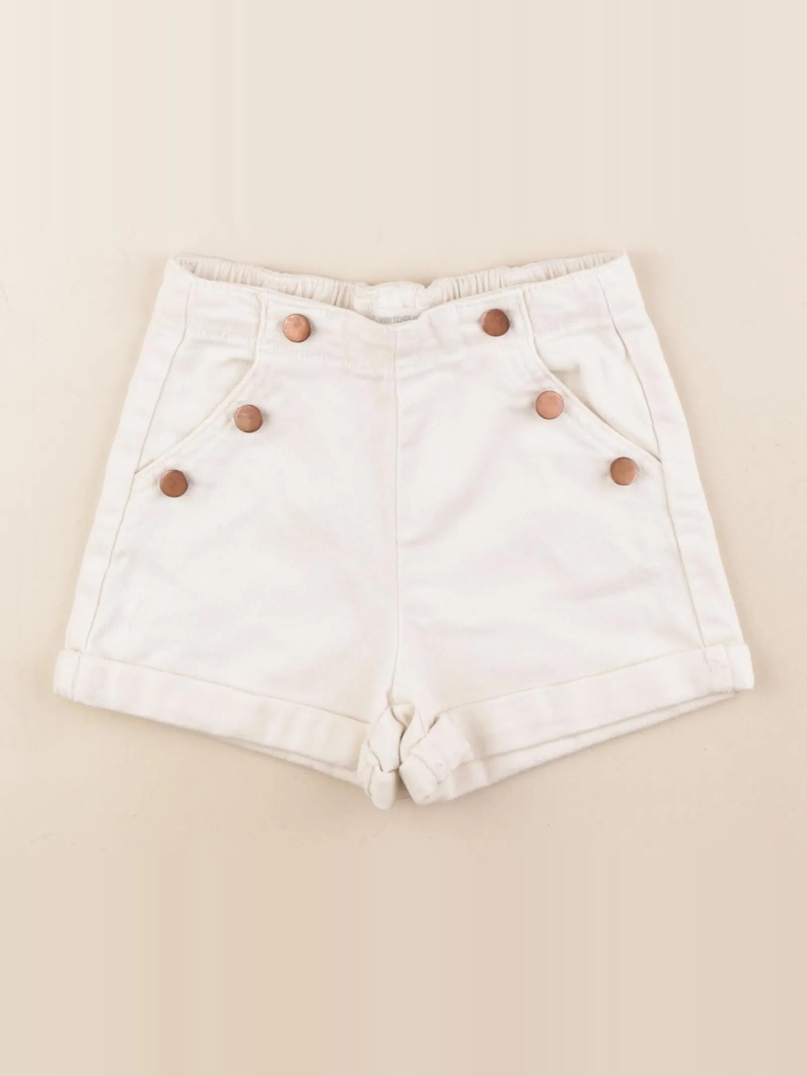 Vertbaudet - short beige - 5 ans