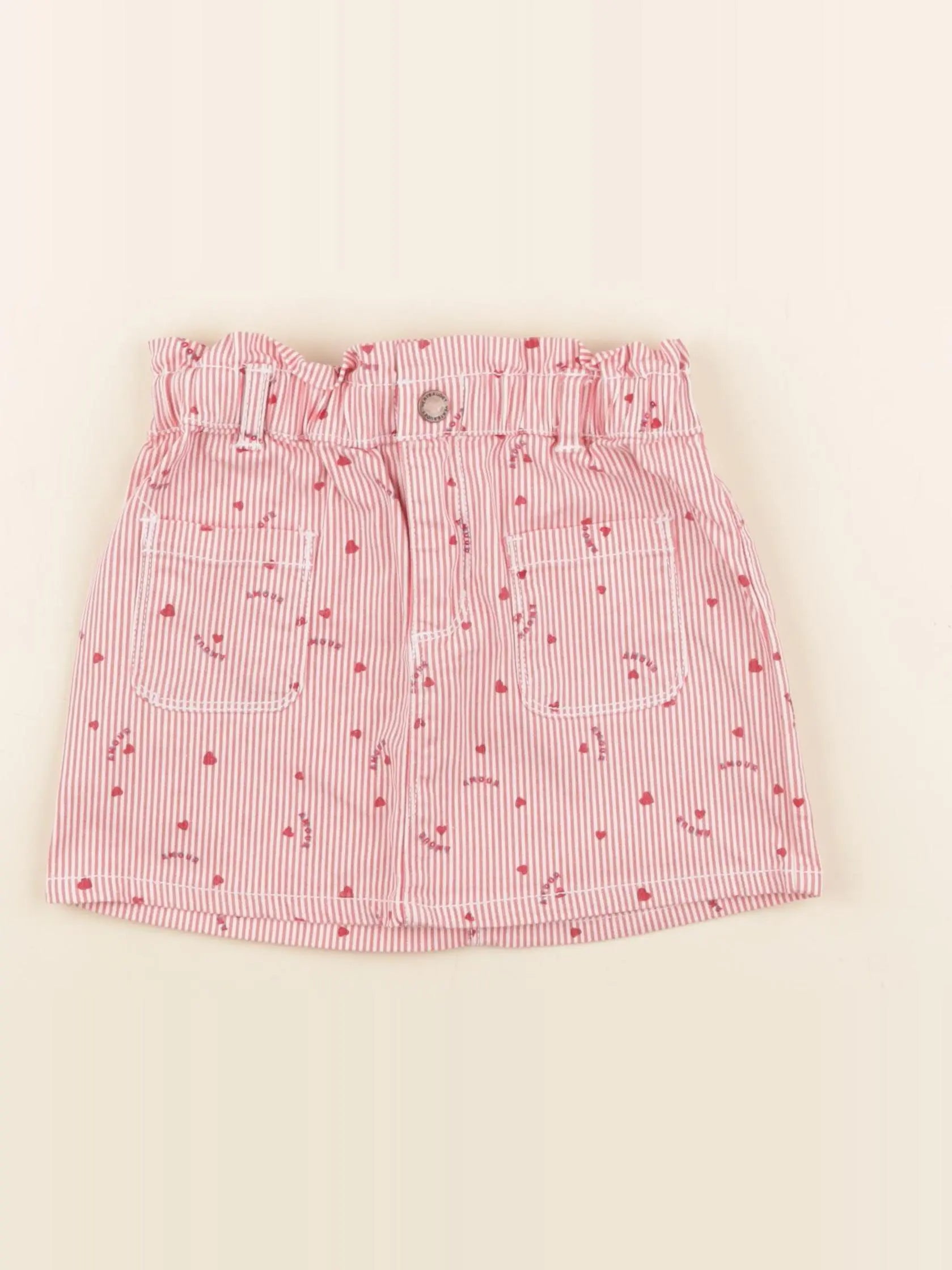 Vertbaudet - jupe rouge - 4 ans