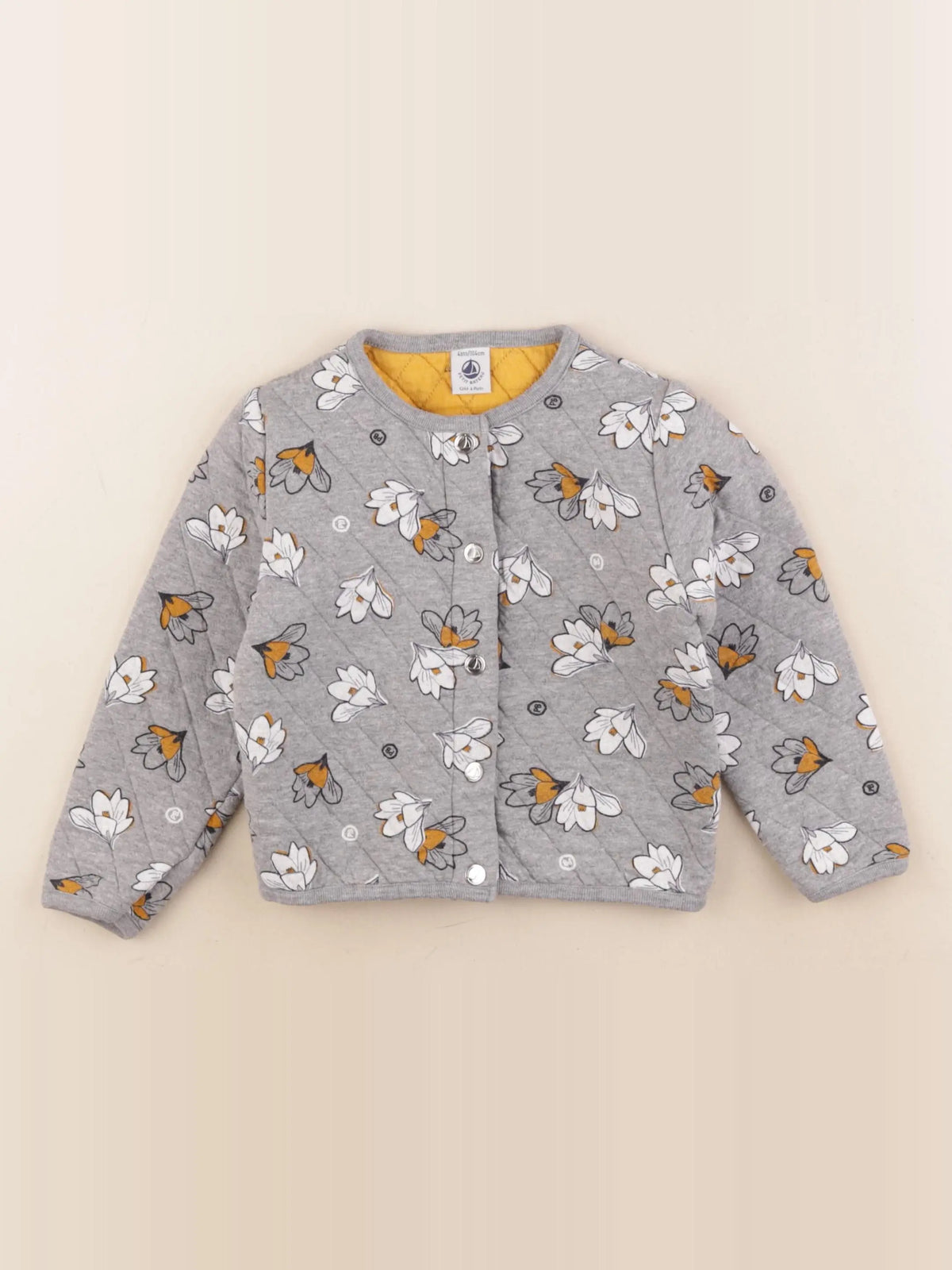 Petit Bateau - sweat gris - 4 ans