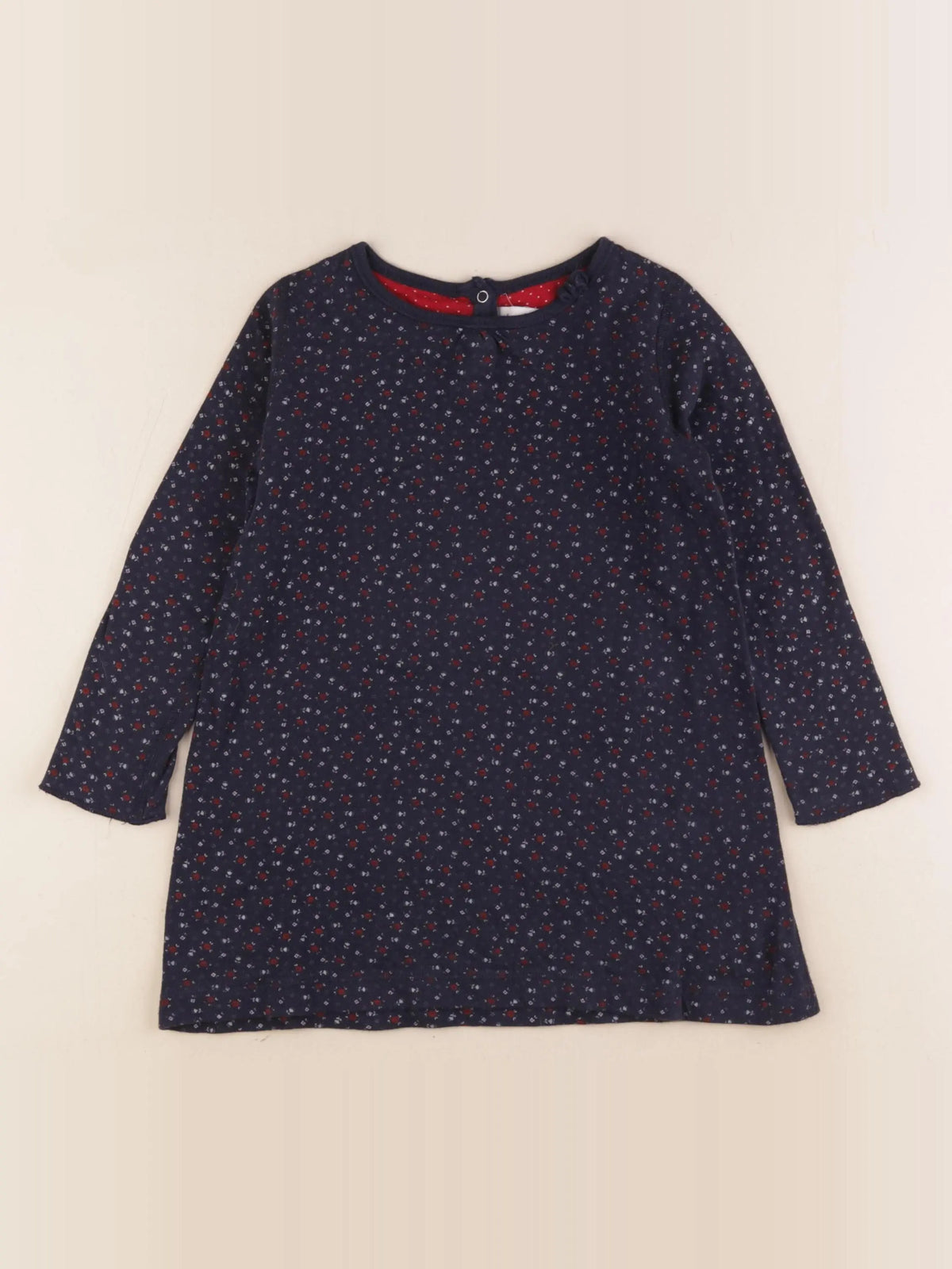 Petit Bateau - robe bleu - 36 mois