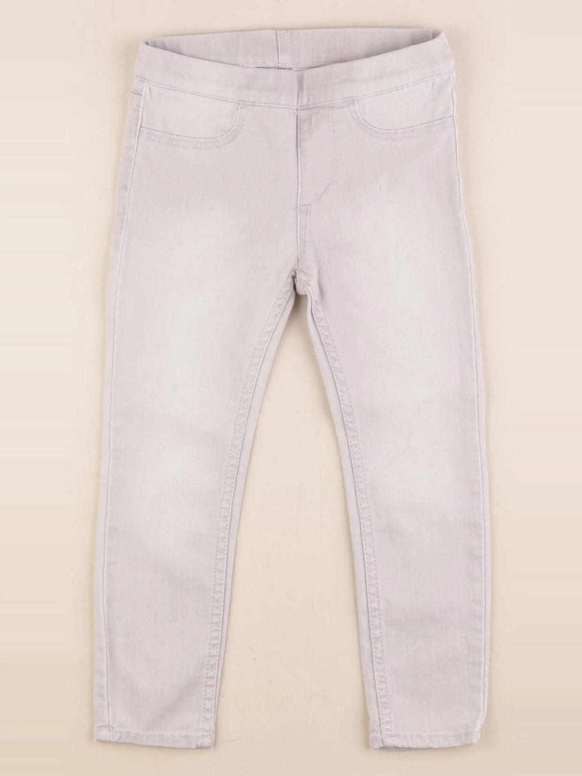 H&M - jegging gris - 3/4 ans