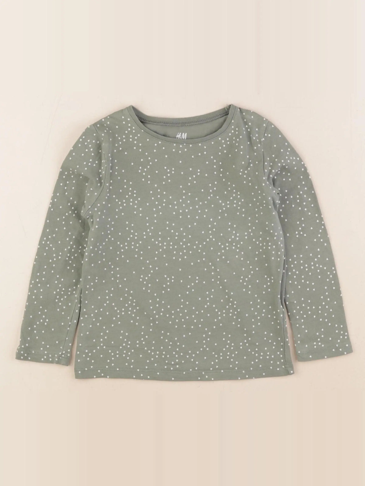 H&M - tee-shirt vert - 2/4 ans