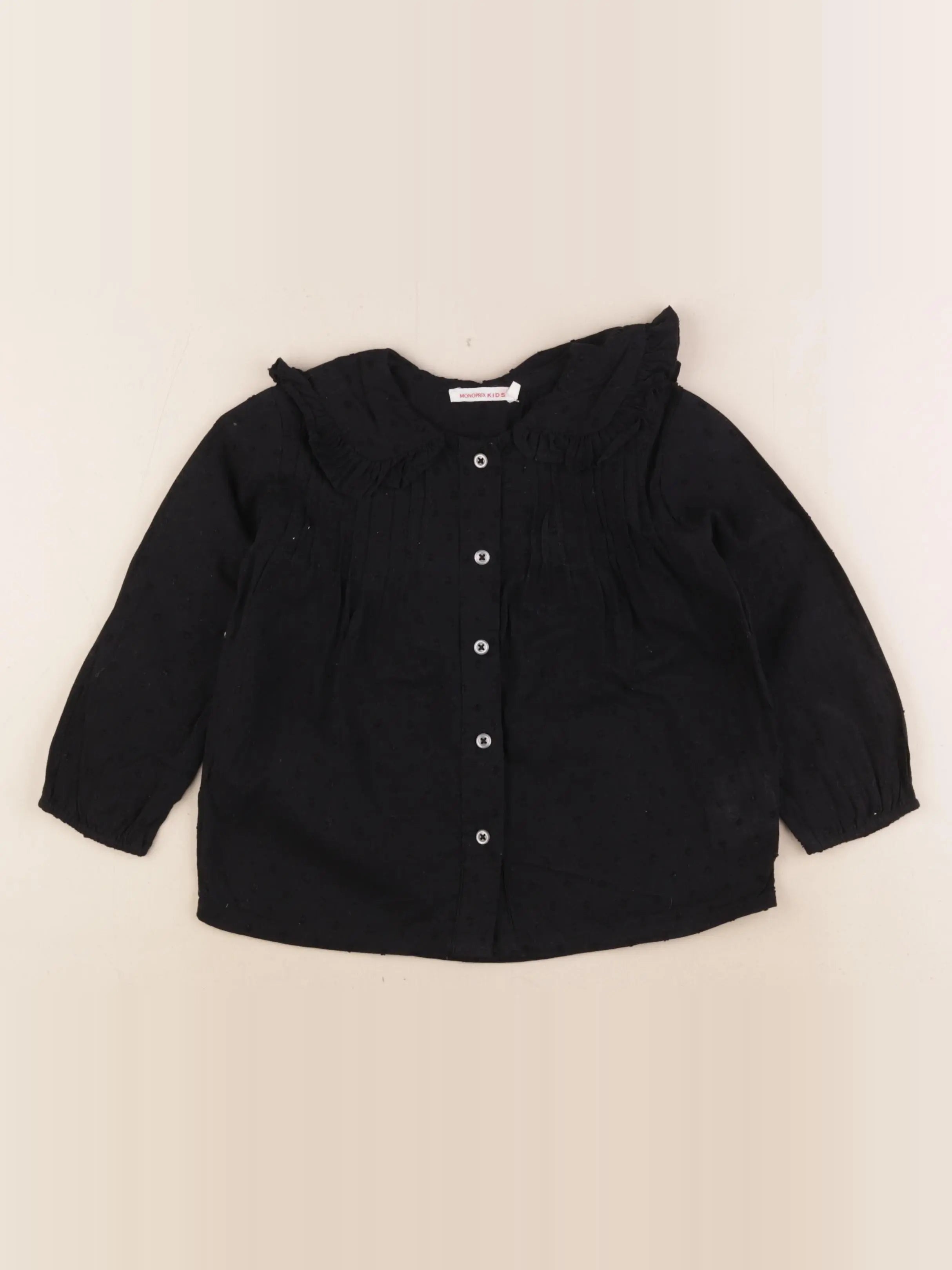 Monoprix - blouse noir - 3 ans