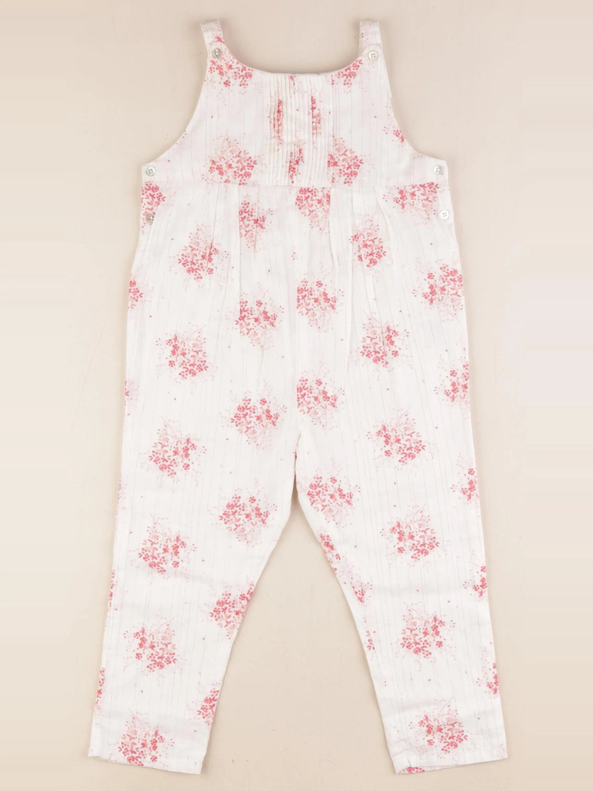 Natalys - combinaison blanc, rose - 36 mois