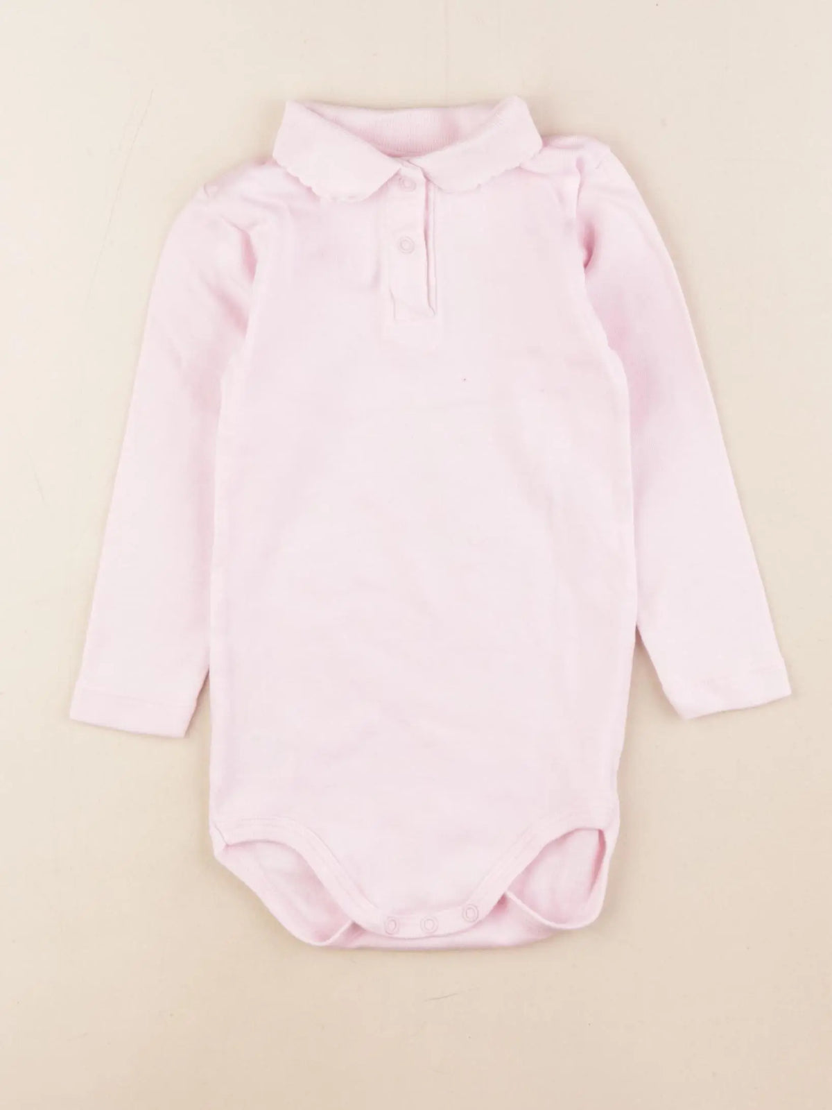 Petit Bateau - body à col rose - 24 mois