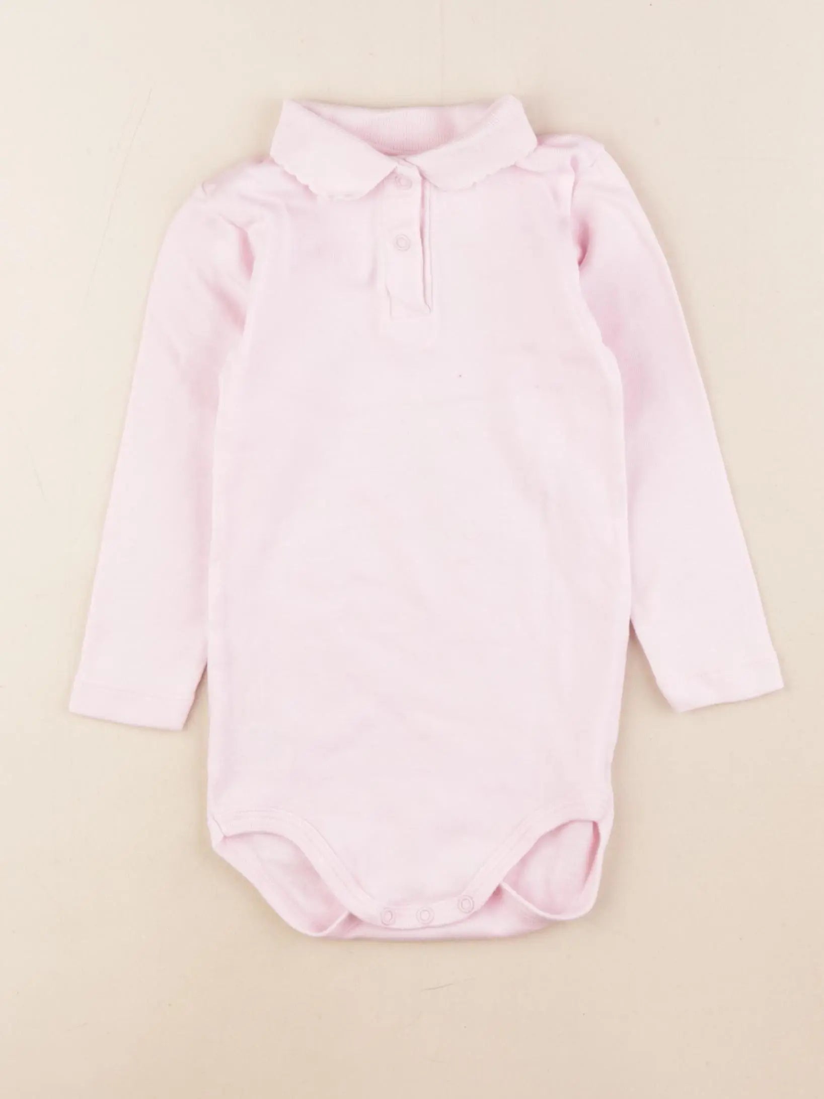 Petit Bateau - body à col rose - 24 mois