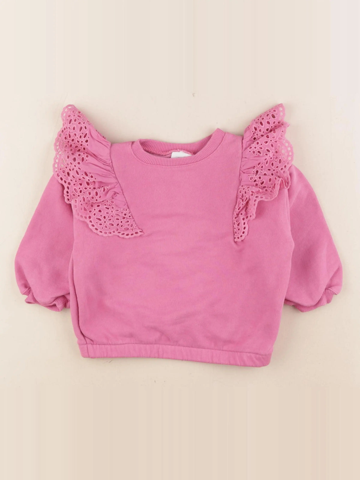 Zara - sweat rose - 18/24 mois