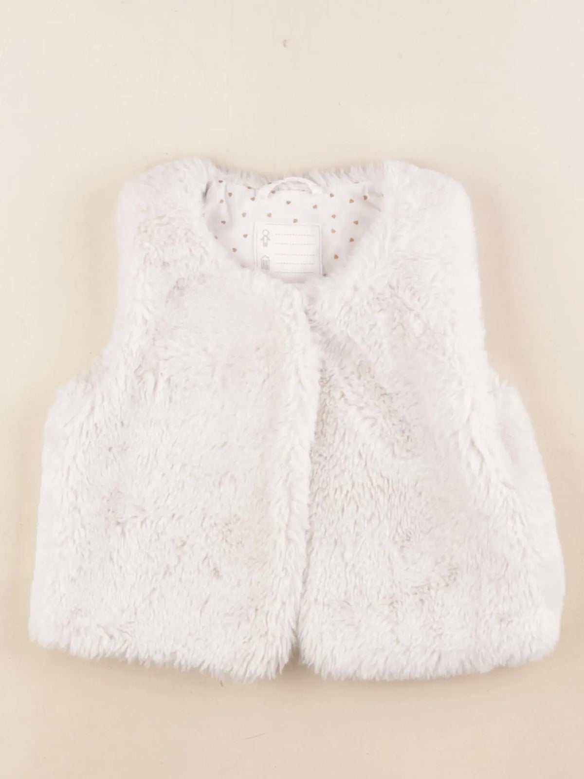 Vertbaudet - gilet blanc - 4 ans