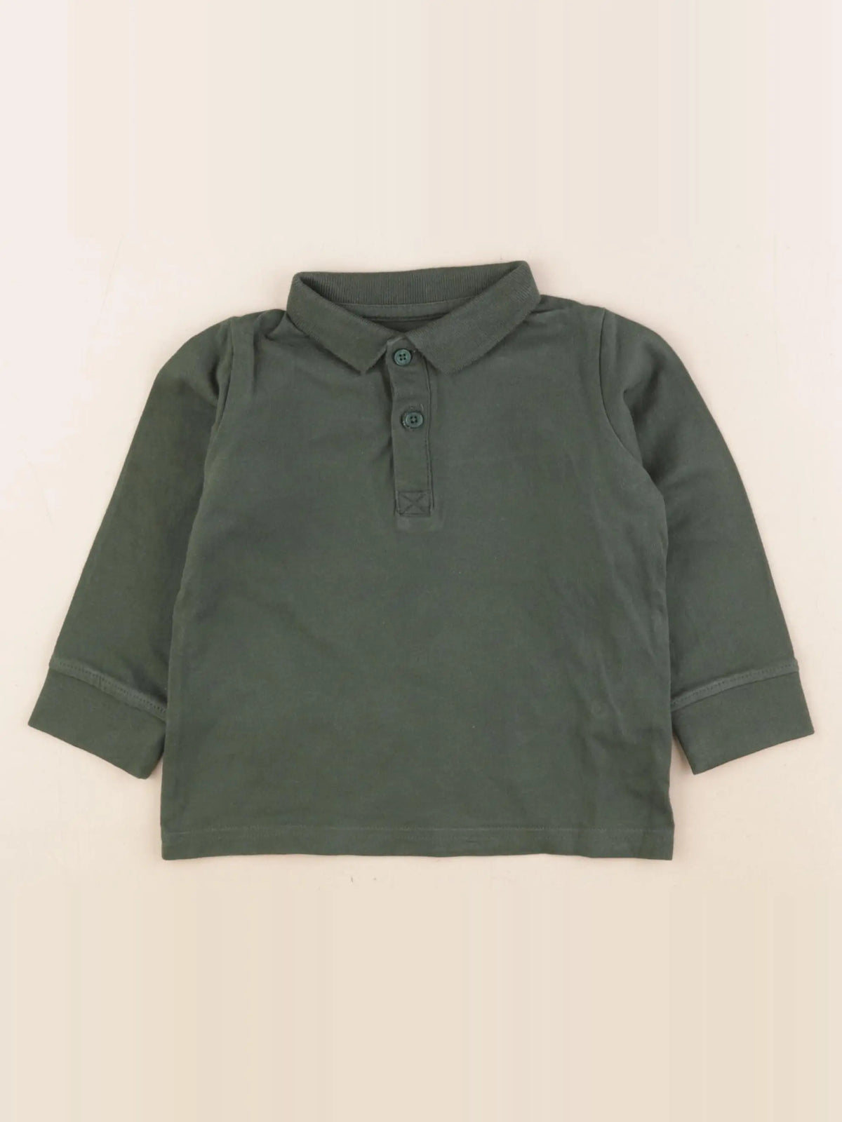 Vertbaudet - polo vert - 3 ans