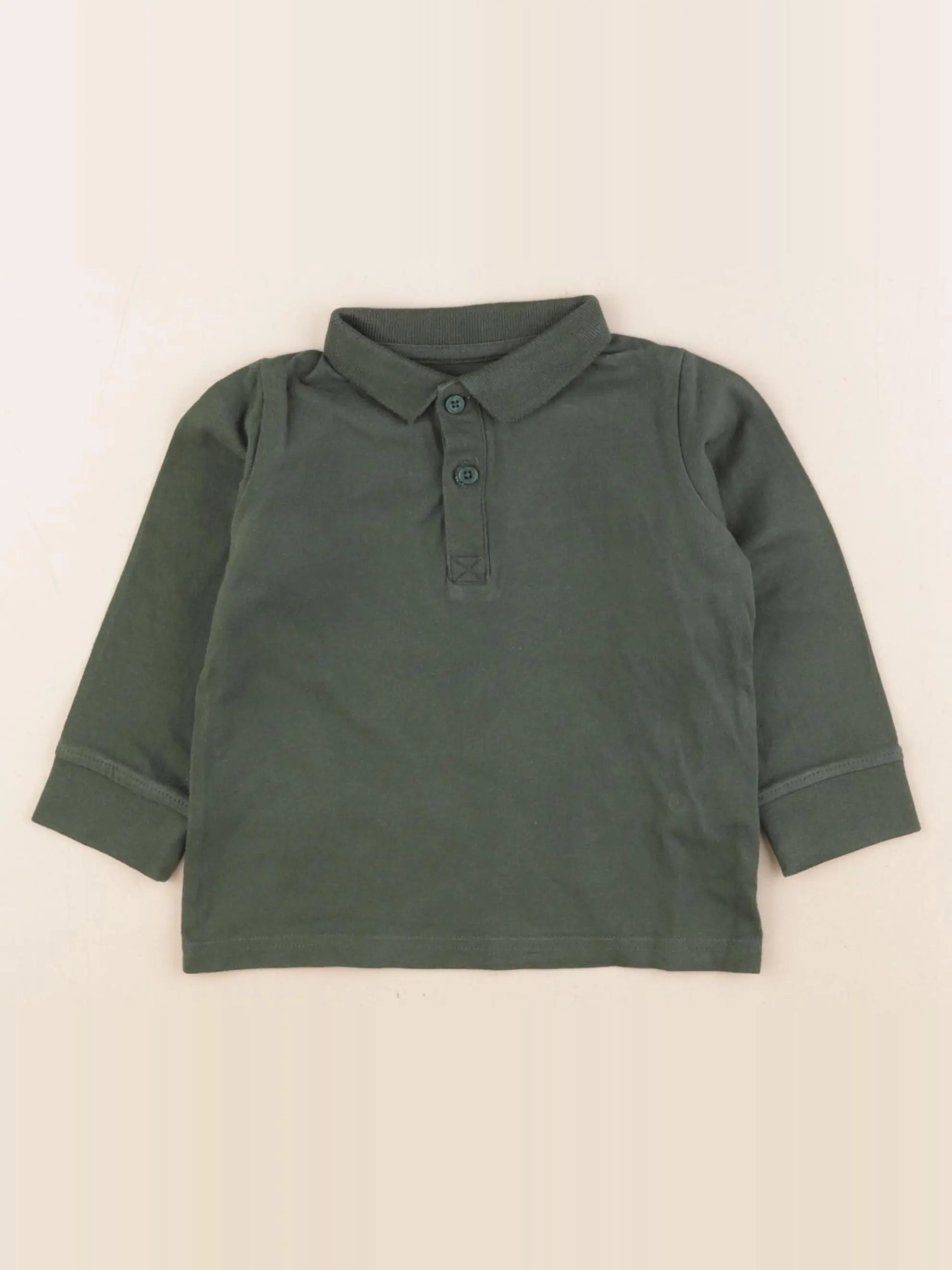 Vertbaudet - polo vert - 3 ans