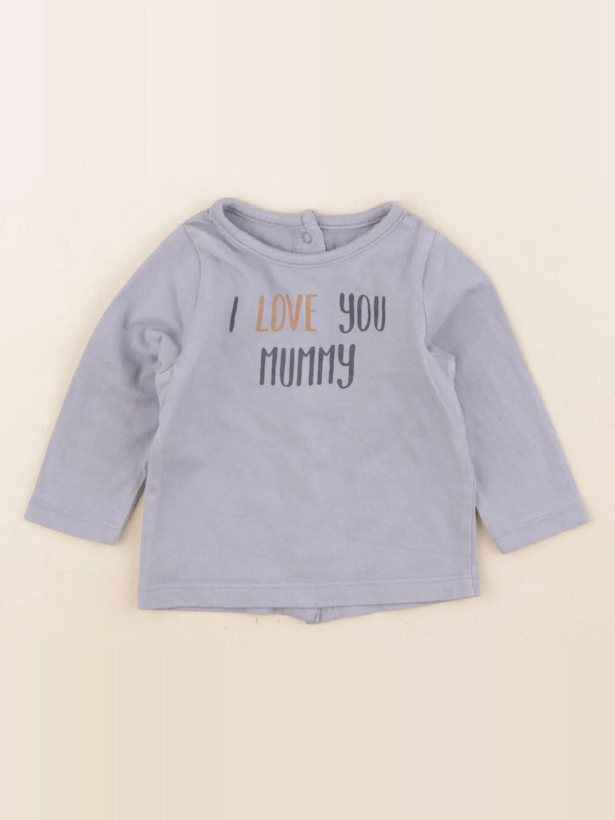 Vertbaudet - tee-shirt bleu - 3 mois